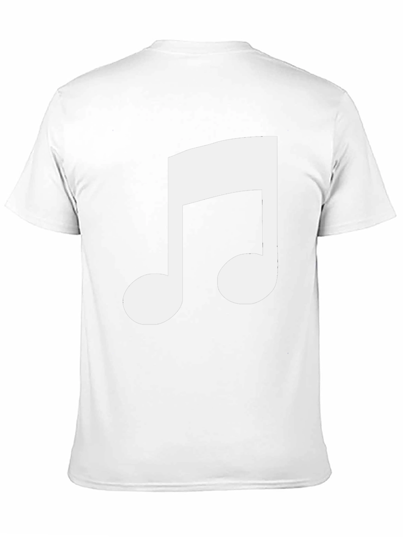 Musical Note Graphic Tee - Black Cotton T-Shirt