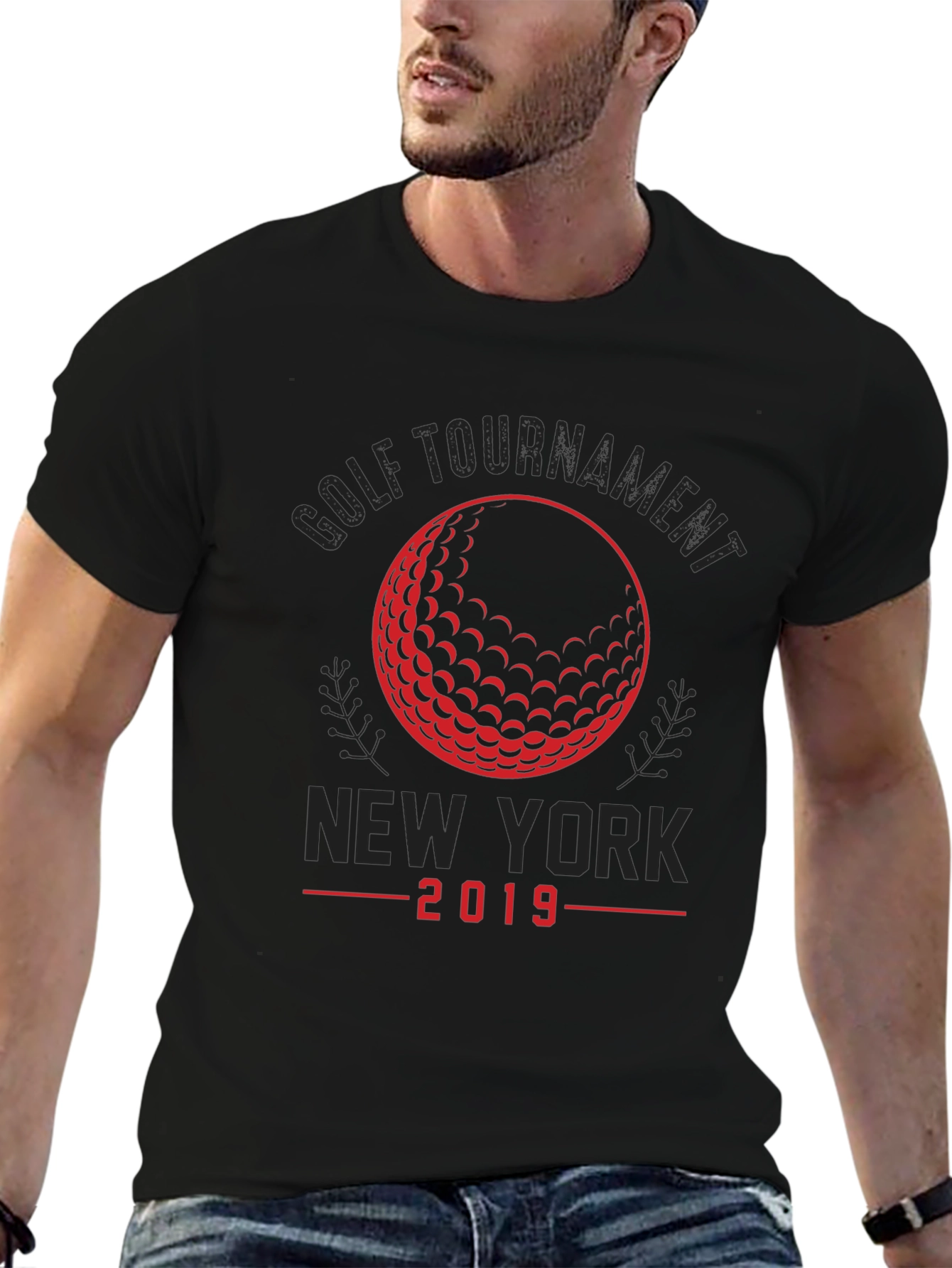Golf Tournament New York 2019 Black T-Shirt