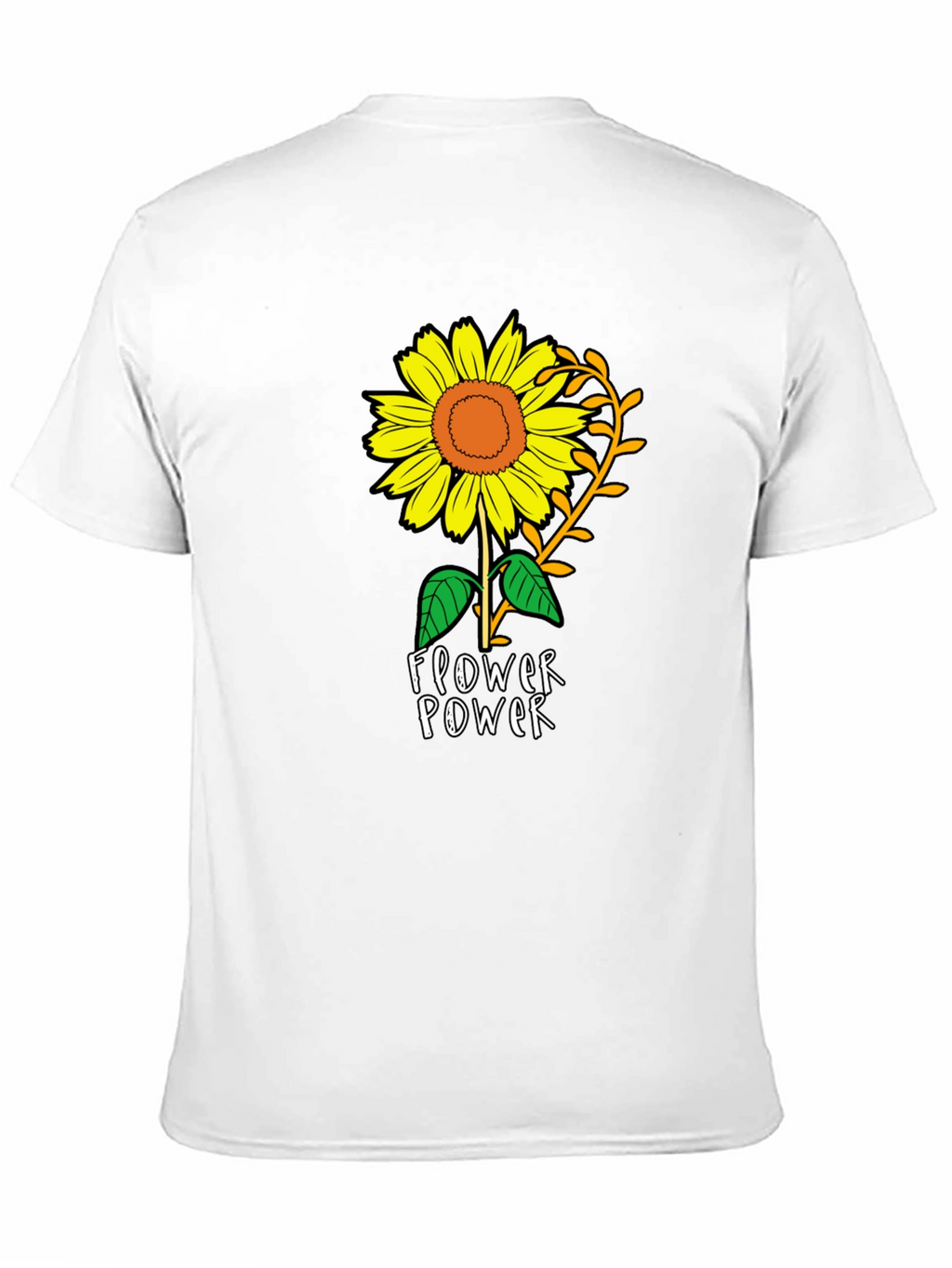 Sunflower Power Black T-Shirt