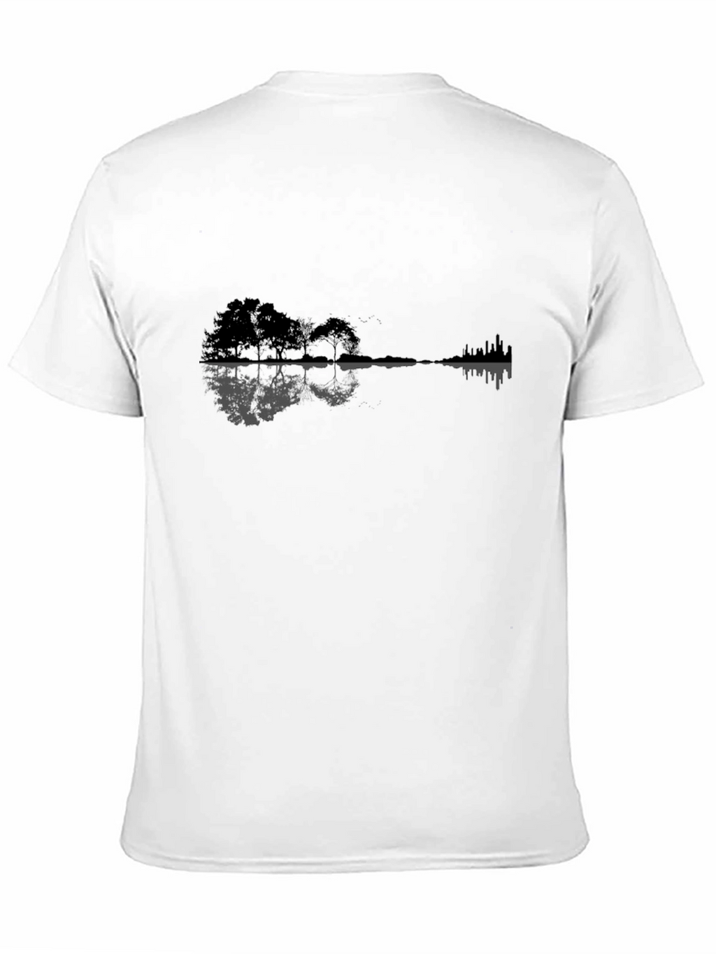 Guitar Landscape Graphic Tee - Black