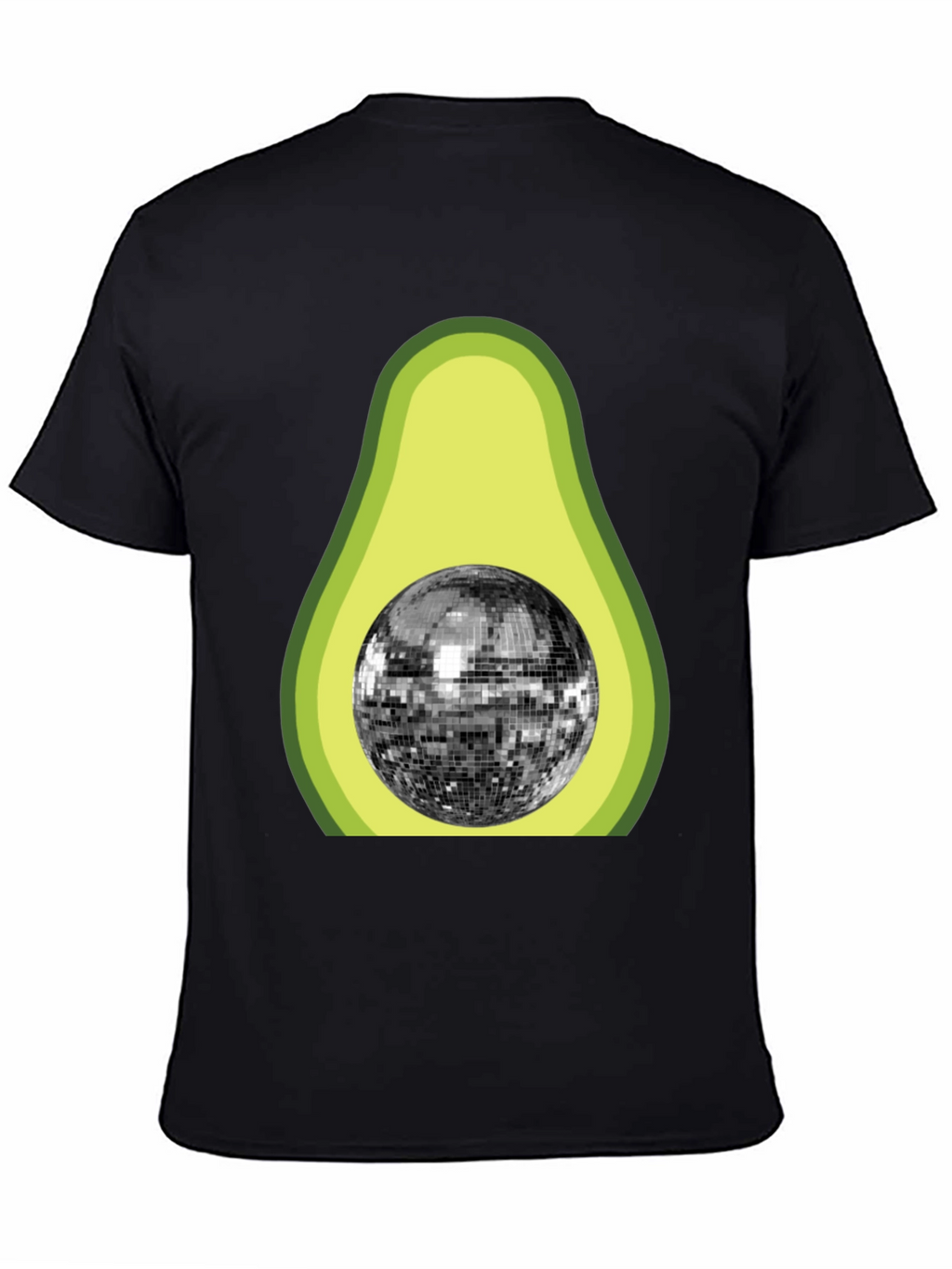 Avocado Disco Ball Graphic T-Shirt