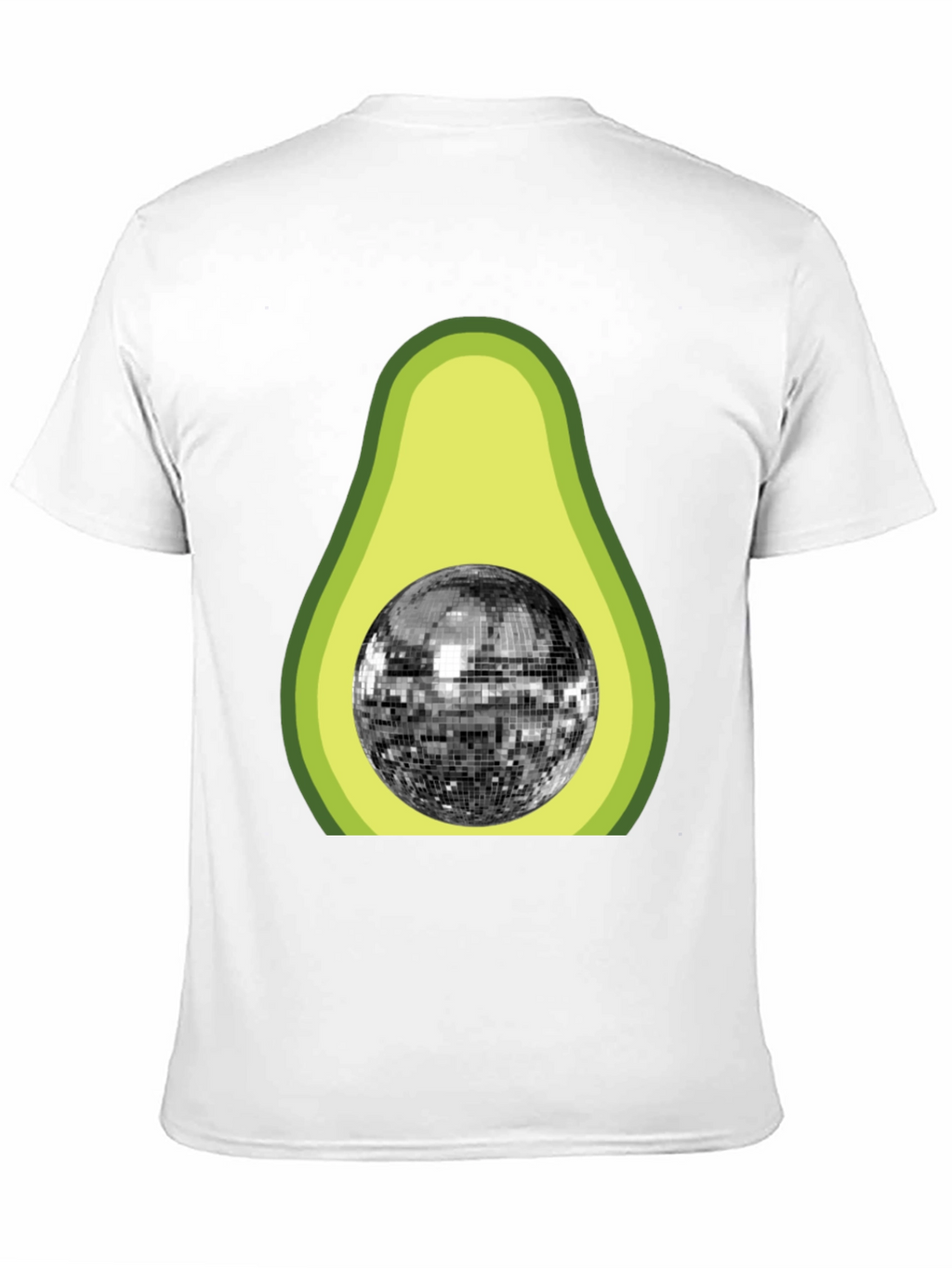 Avocado Disco Ball Graphic T-Shirt