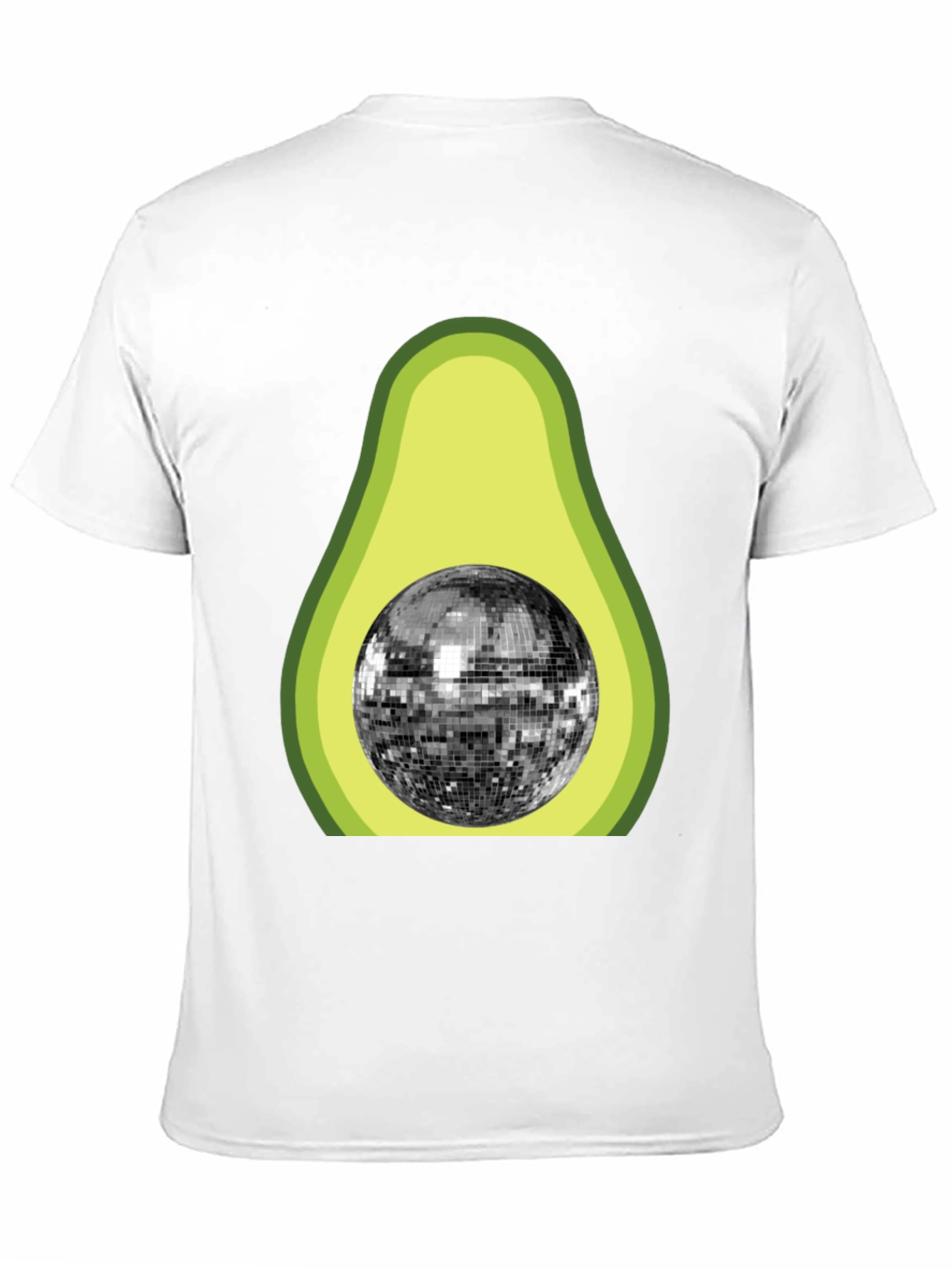 Avocado Disco Ball Graphic T-Shirt