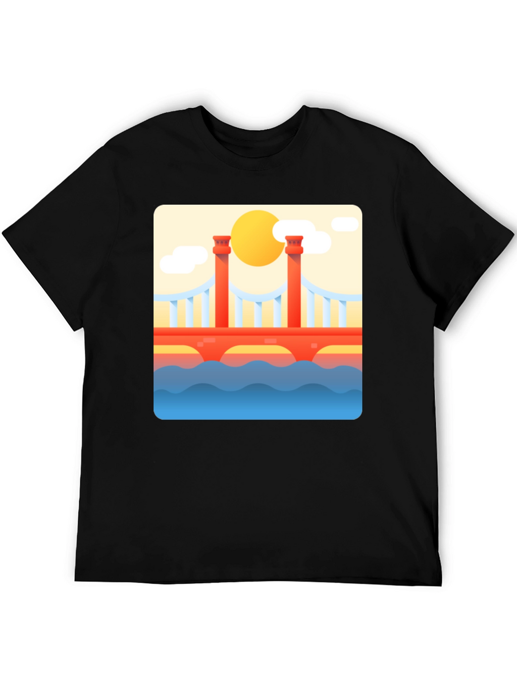 Bridge Graphic Tee - Artistic Comfort