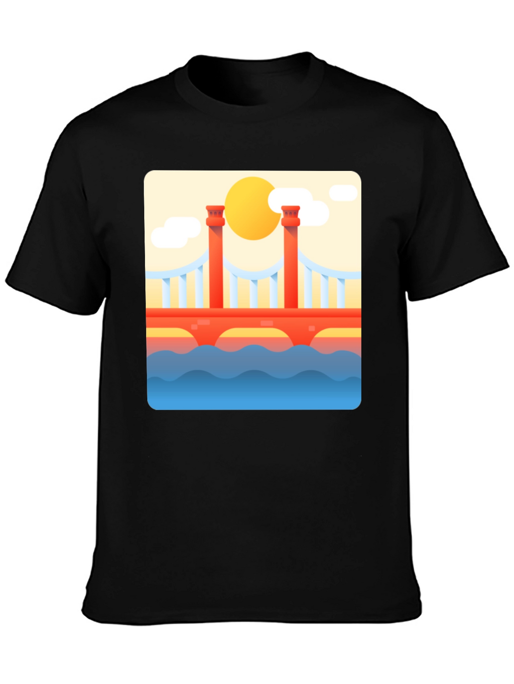 Bridge Graphic Tee - Artistic Comfort