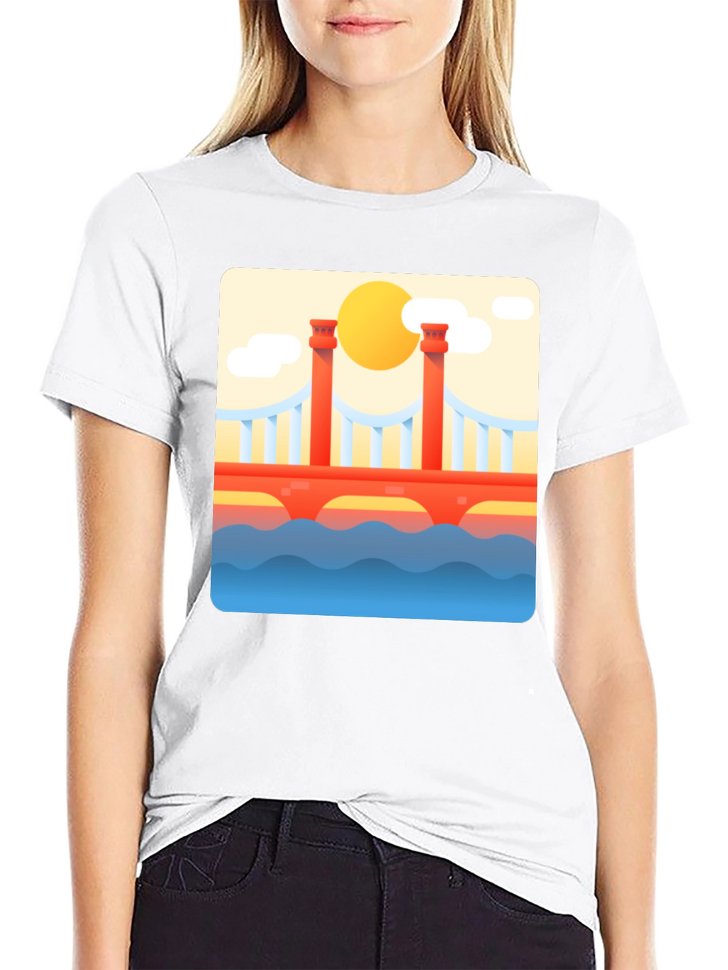 Bridge Graphic Tee - Artistic Comfort