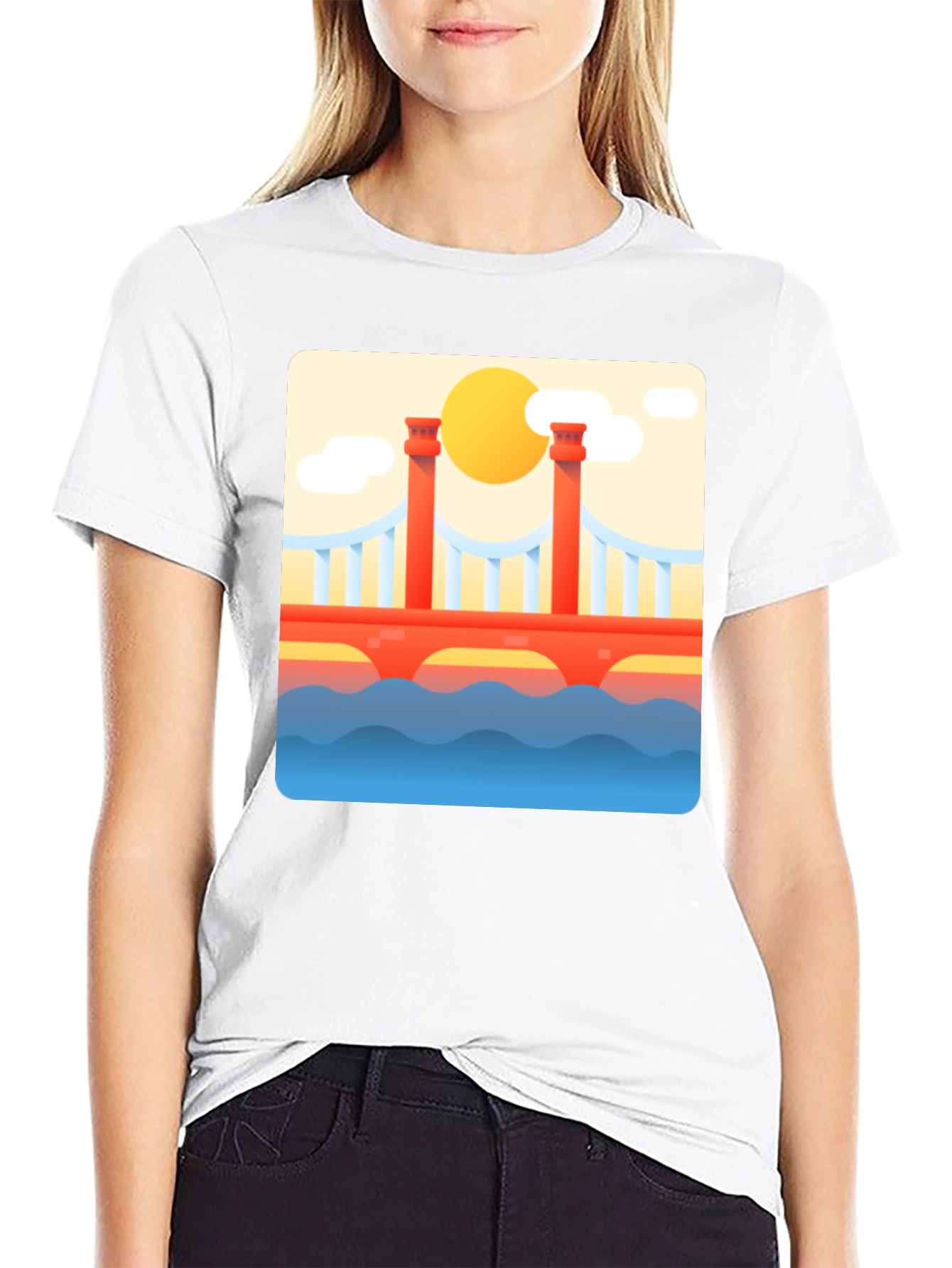 Bridge Graphic Tee - Artistic Comfort