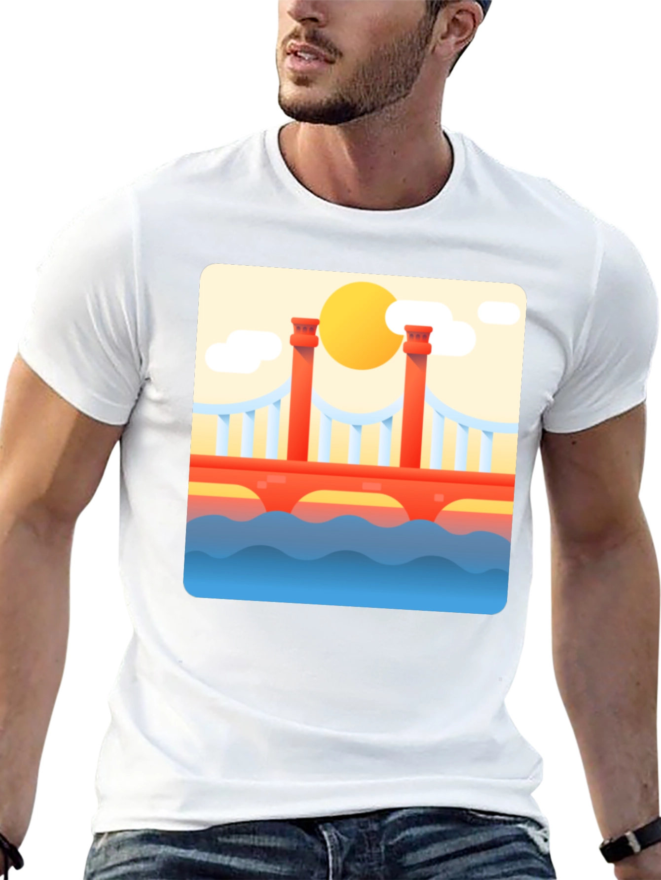 Bridge Graphic Tee - Artistic Comfort