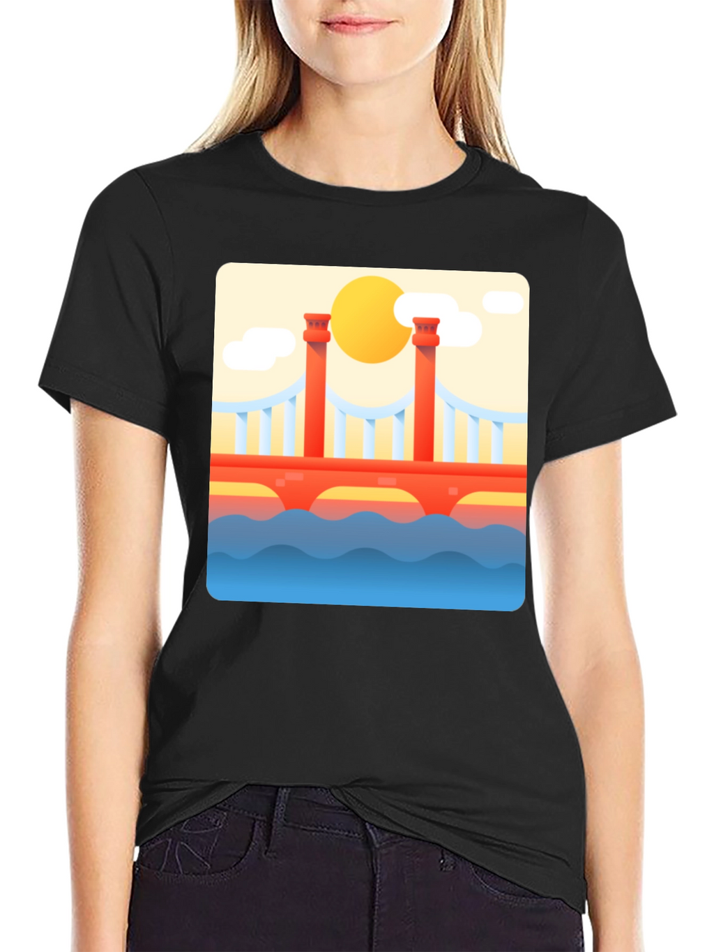 Bridge Graphic Tee - Artistic Comfort
