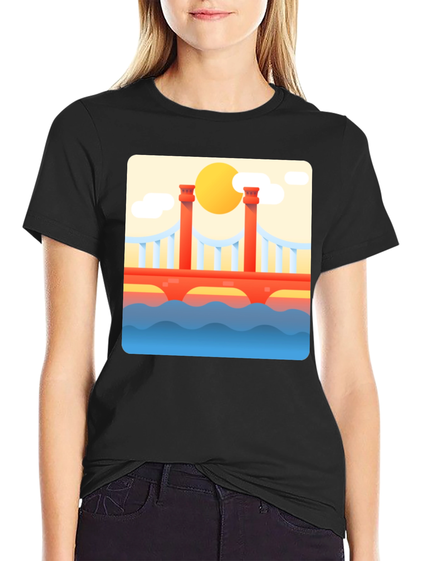 Bridge Graphic Tee - Artistic Comfort