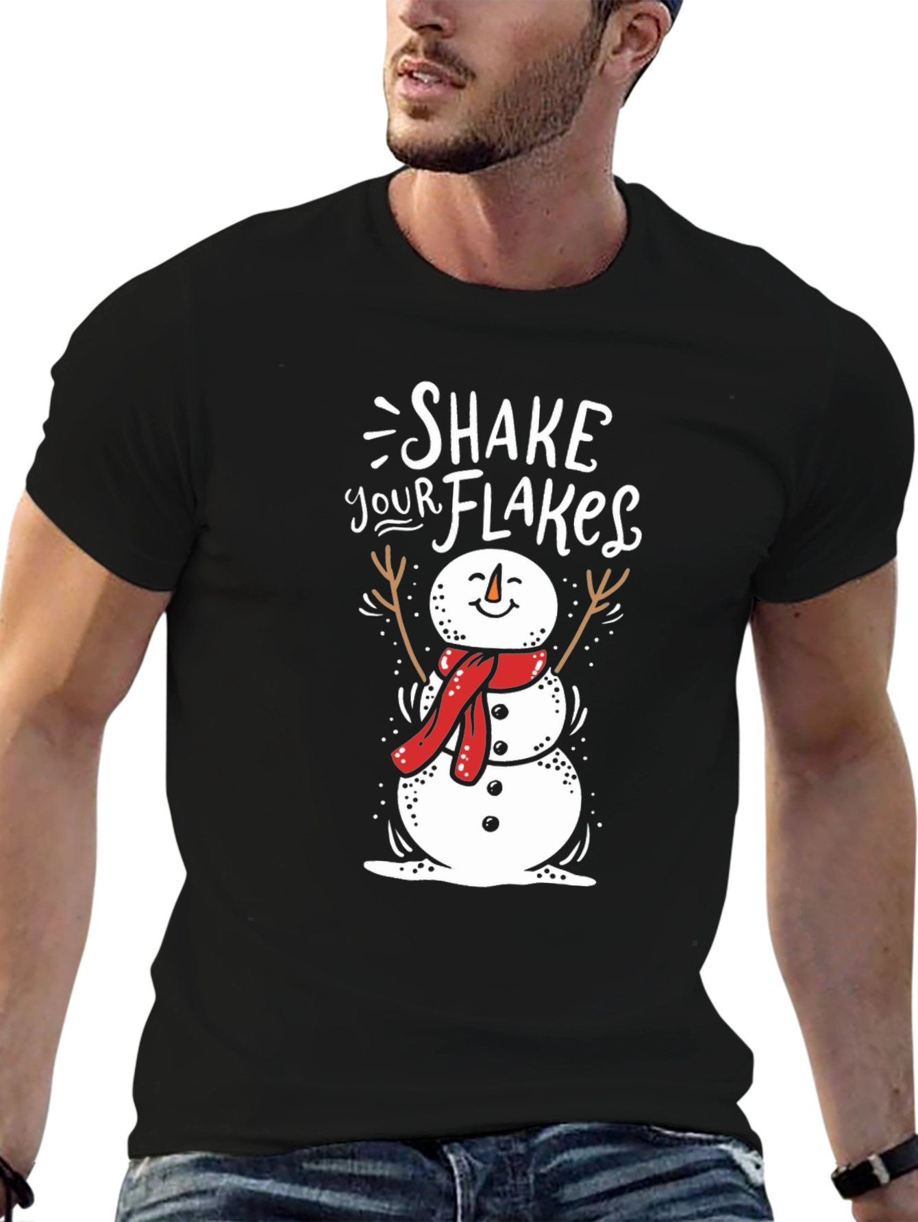 Shake Your Flakes Snowman Graphic Tee