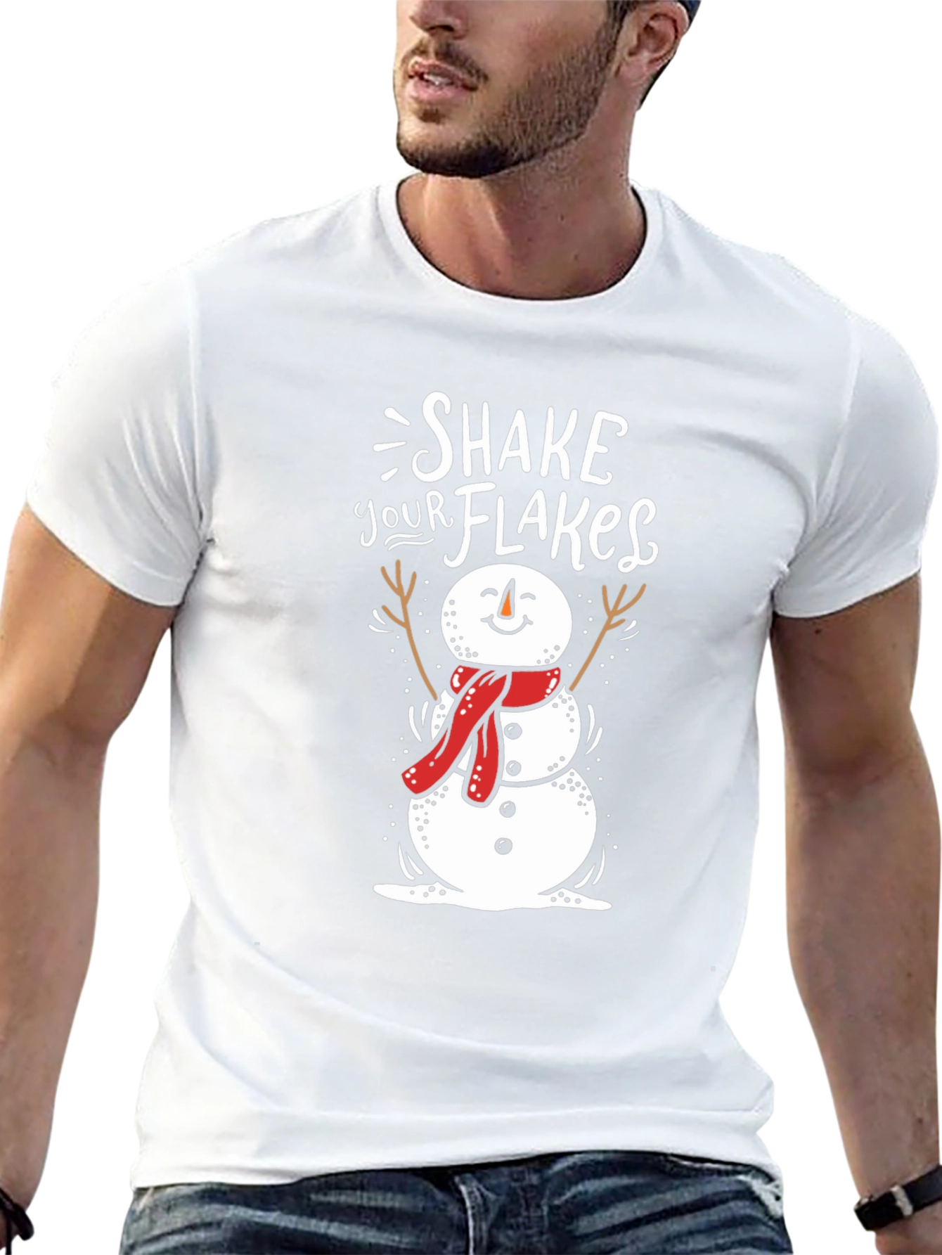 Shake Your Flakes Snowman Graphic Tee