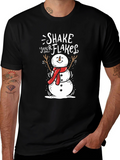 Shake Your Flakes Snowman Graphic Tee