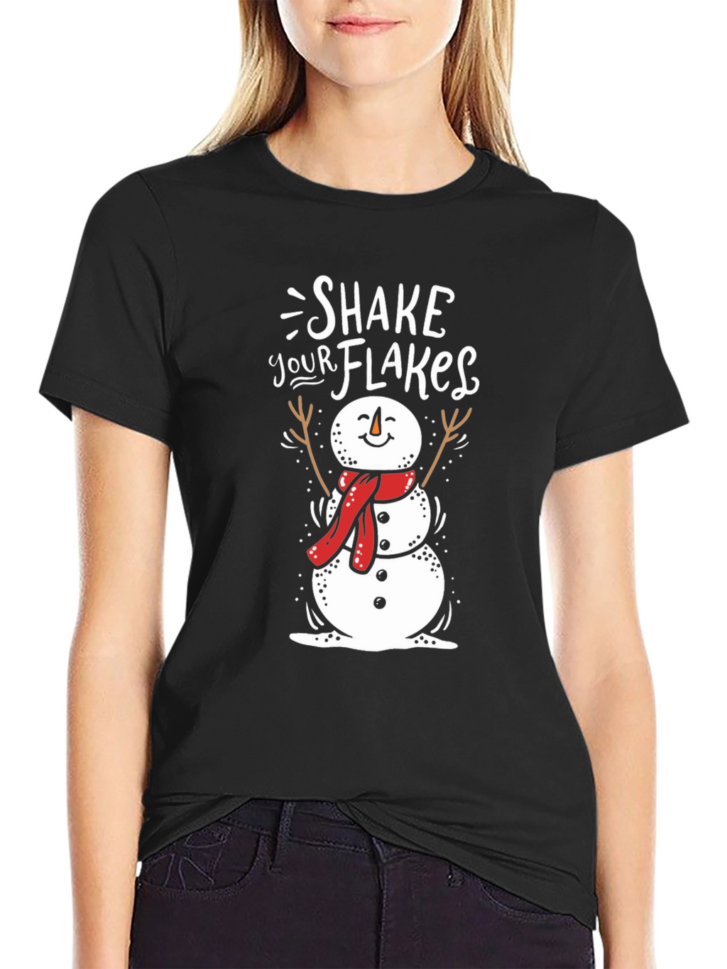 Shake Your Flakes Snowman Graphic Tee