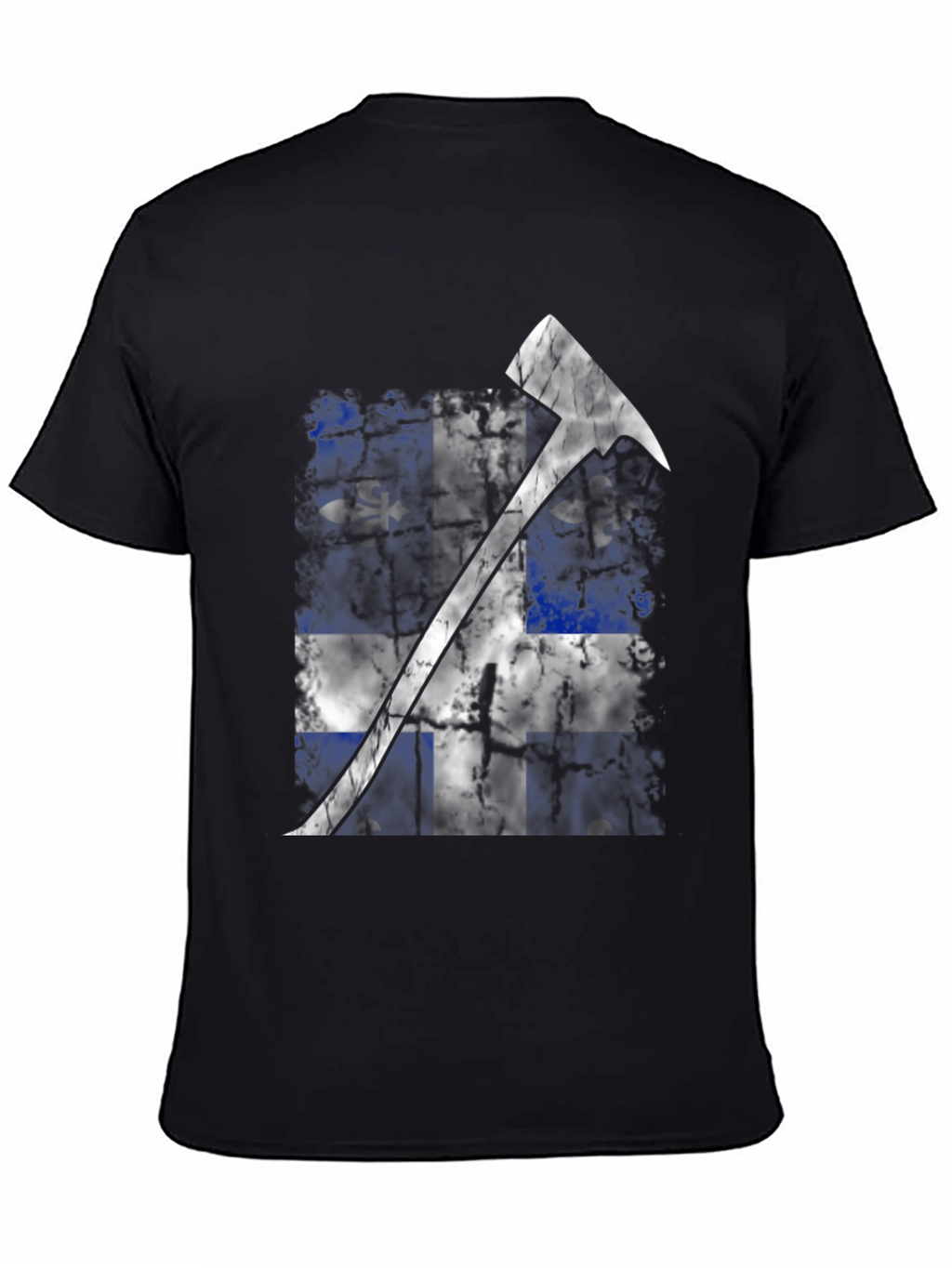 Quebec Flag Fire Axe T-Shirt