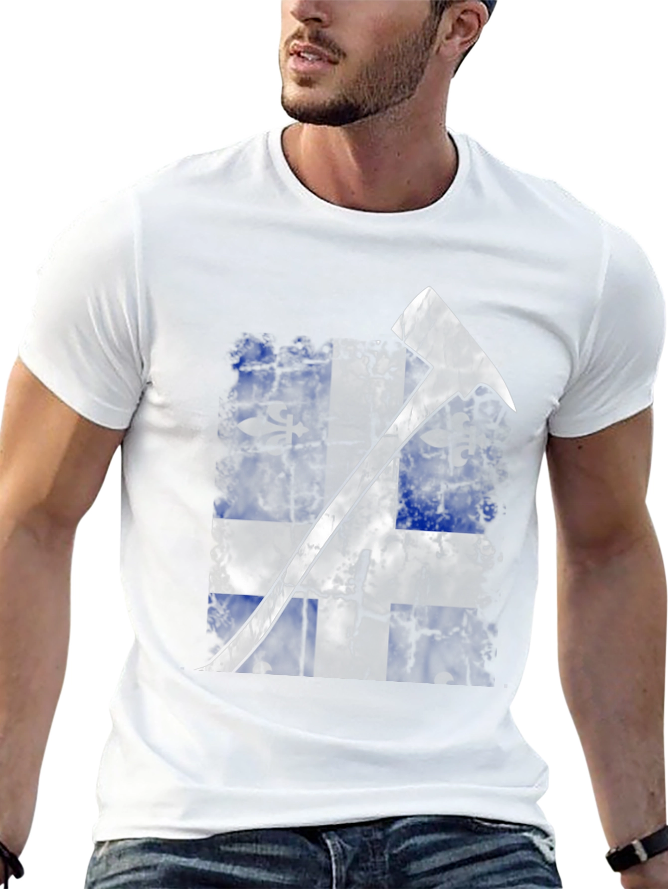 Quebec Flag Fire Axe T-Shirt