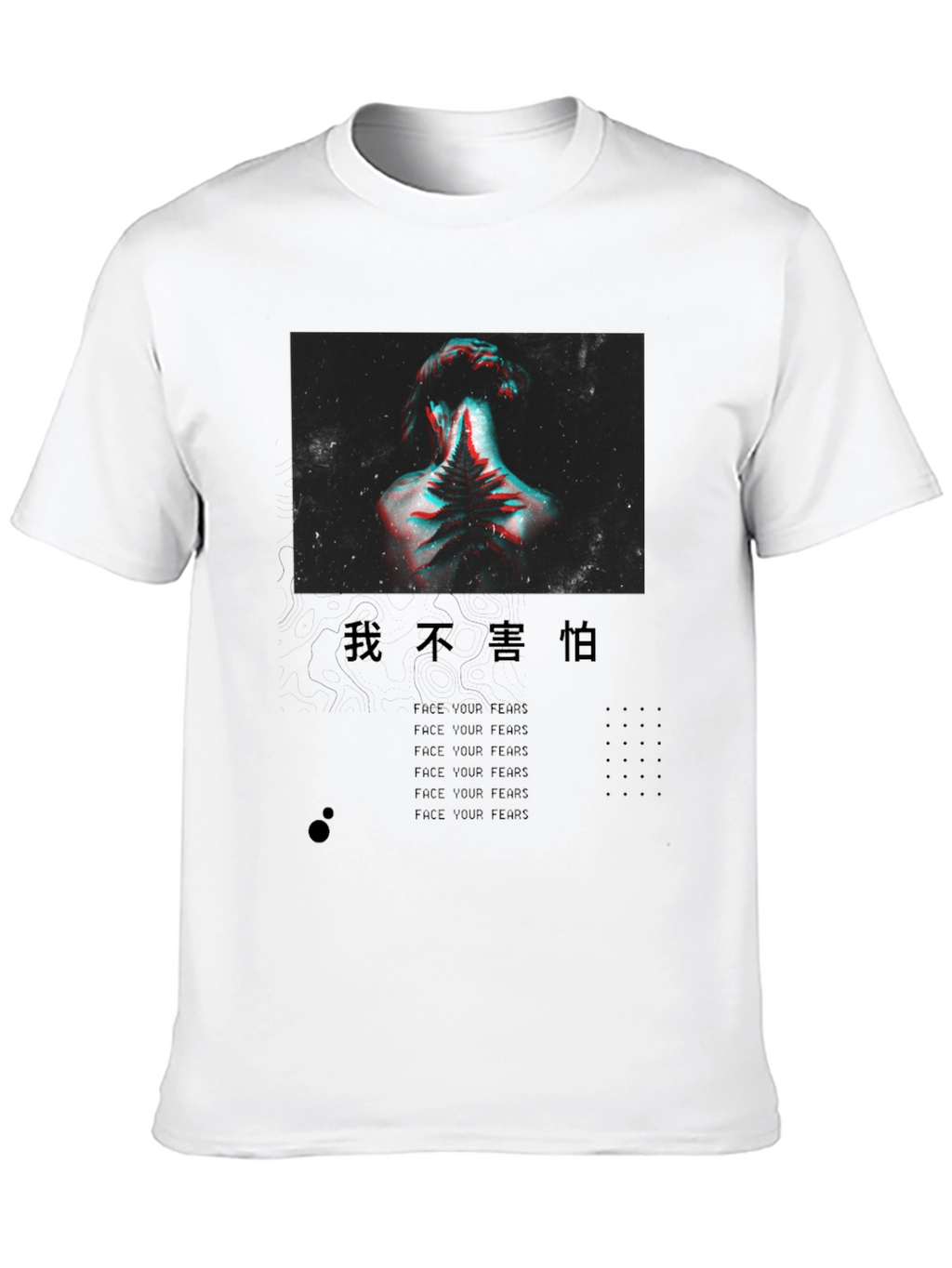 Bold Graphic Print Black T-Shirt