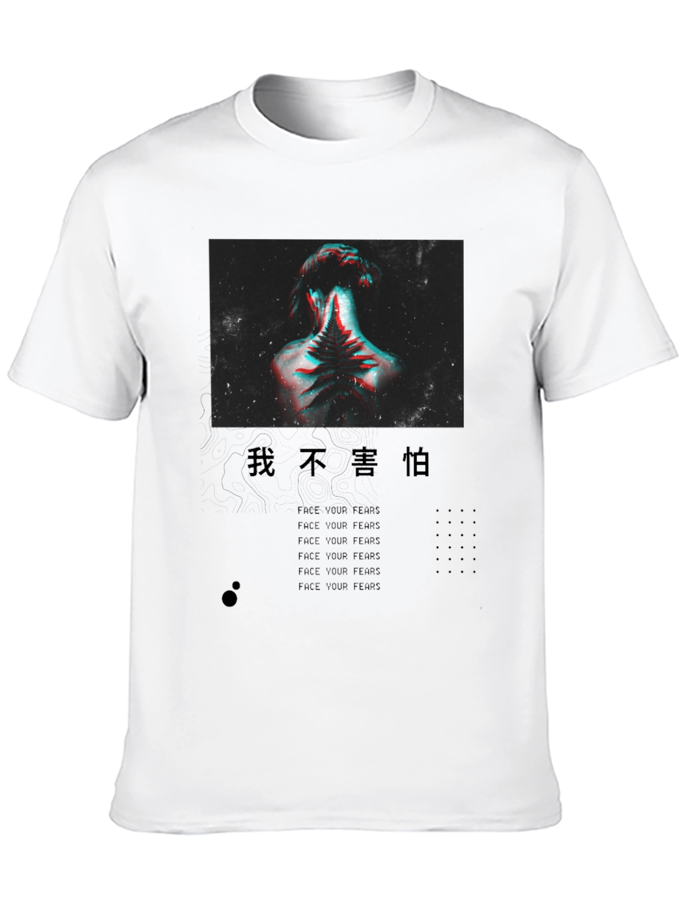 Bold Graphic Print Black T-Shirt
