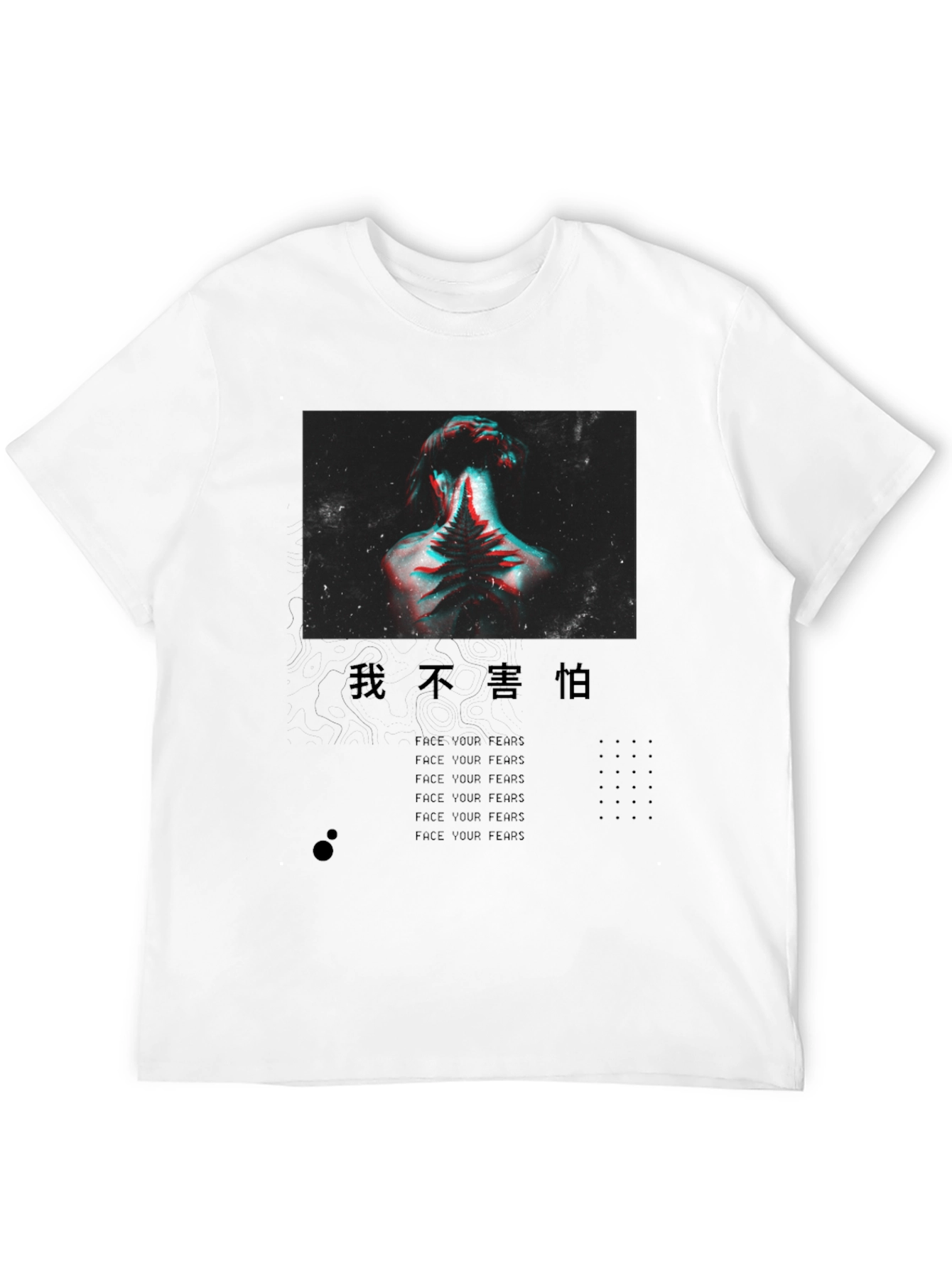 Bold Graphic Print Black T-Shirt