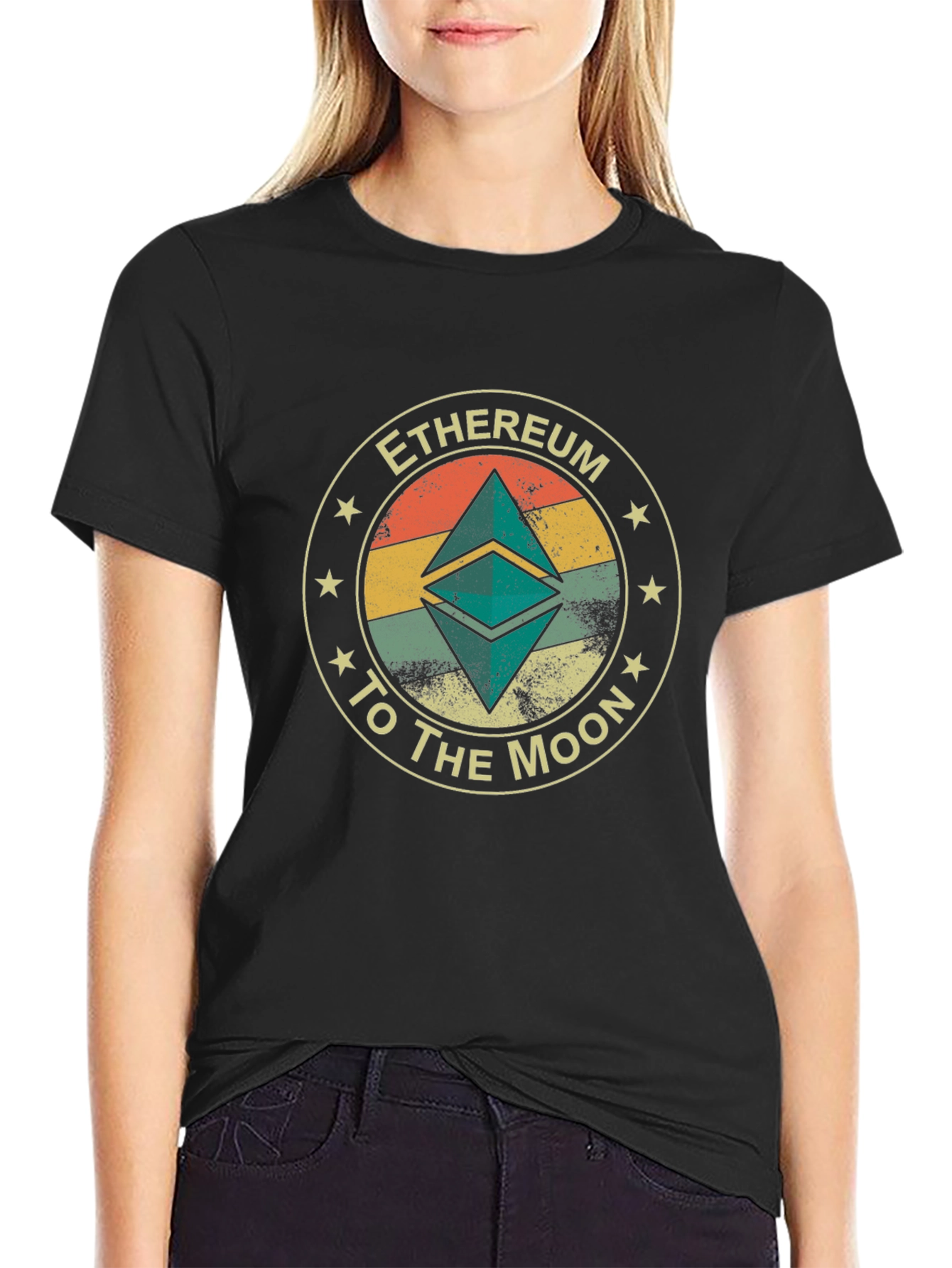 Ethereum to the Moon Graphic Tee