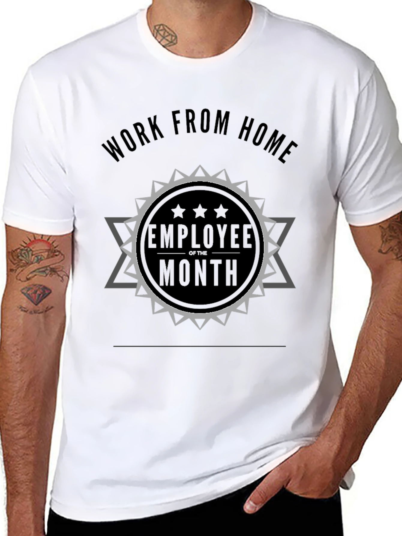 Work From Home Employee of the Month Graphic Tee