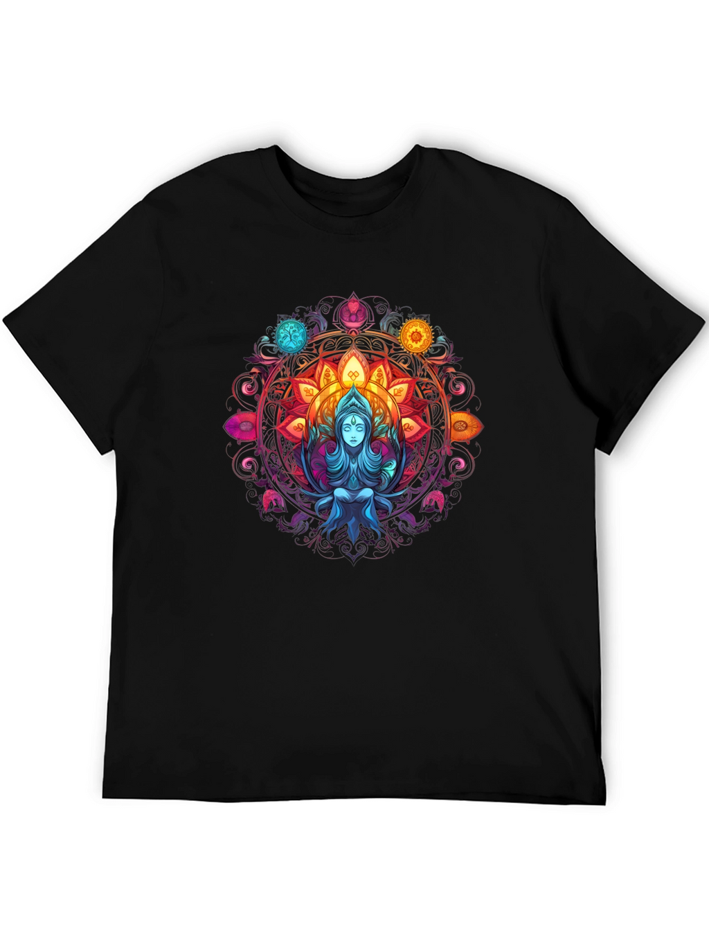 Mystic Mandala Graphic Tee - Spiritual Design
