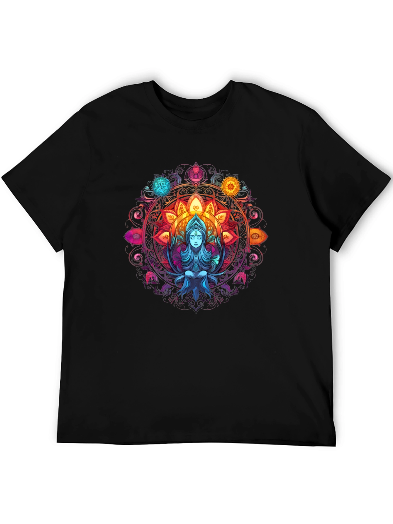 Mystic Mandala Graphic Tee - Spiritual Design