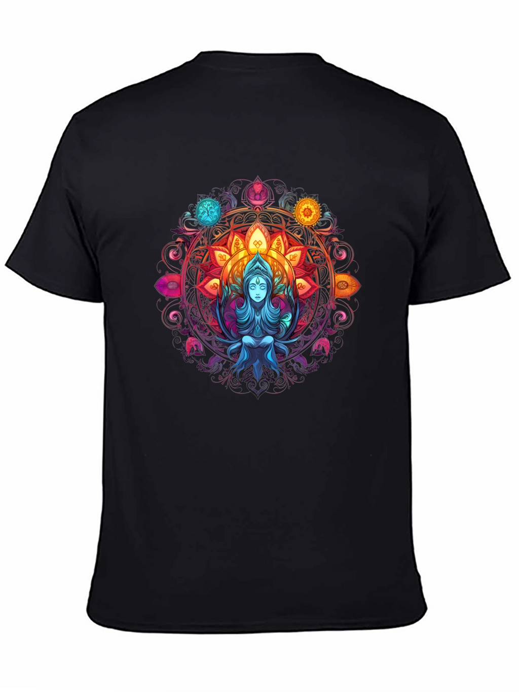 Mystic Mandala Graphic Tee - Spiritual Design