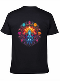 Mystic Mandala Graphic Tee - Spiritual Design