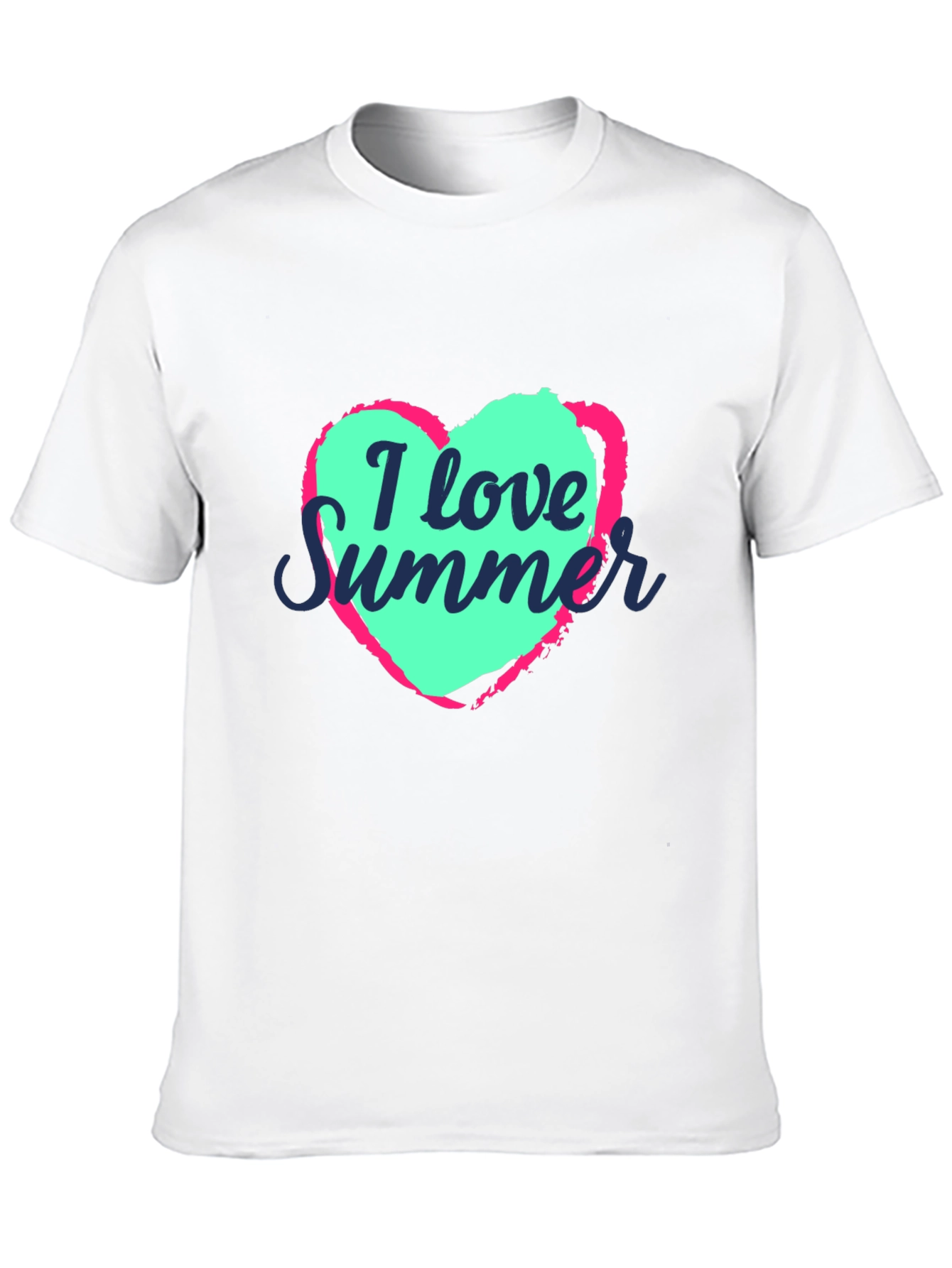 I Love Summer Graphic Tee - Black Unisex T-Shirt