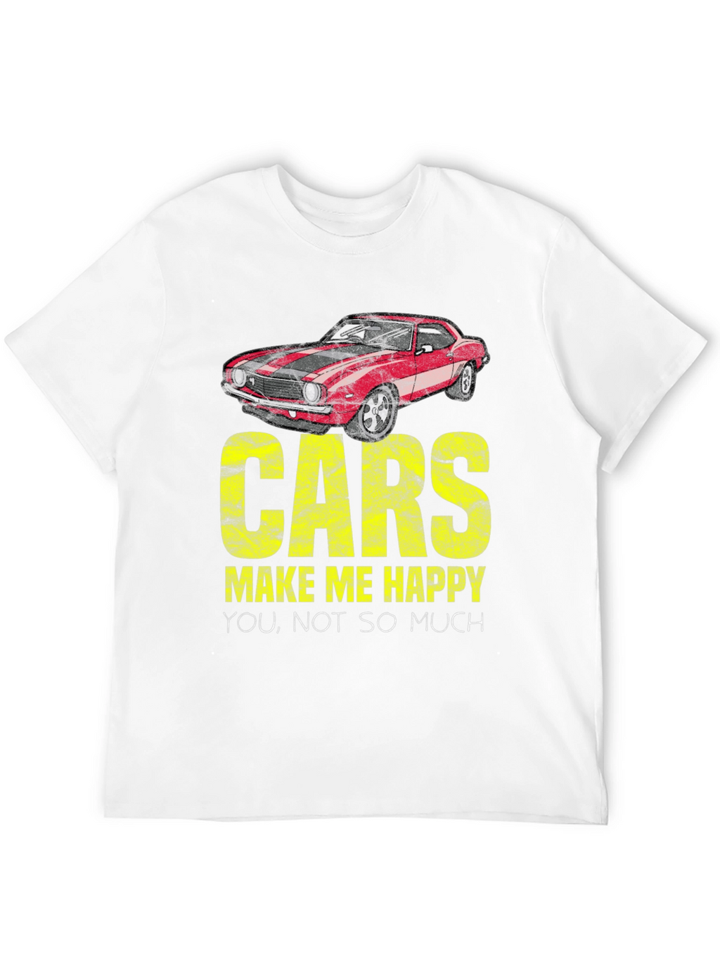 Cars Make Me Happy Graphic Tee