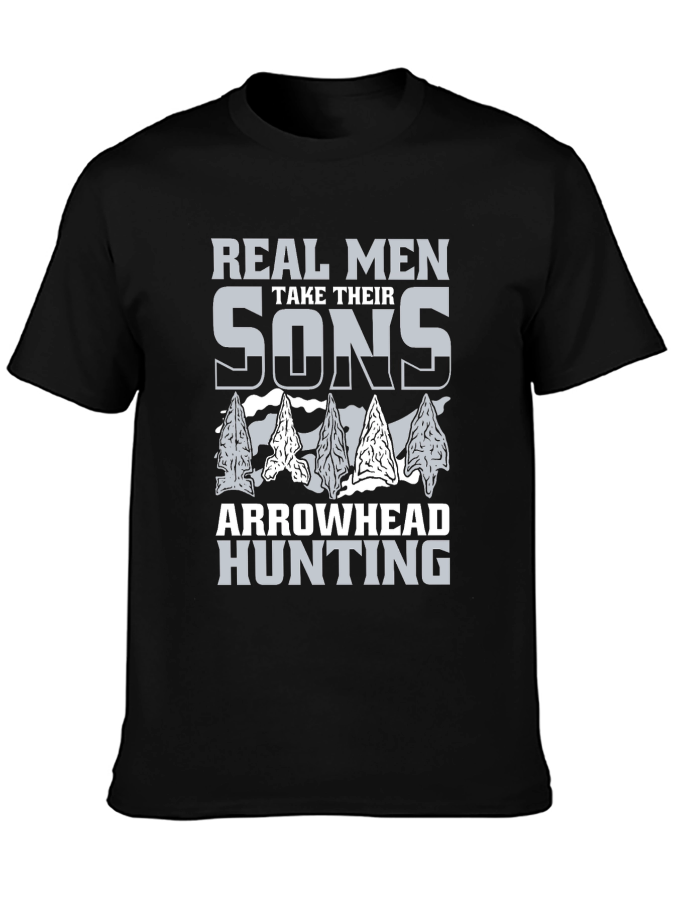 Real Men Arrowhead Hunting T-Shirt