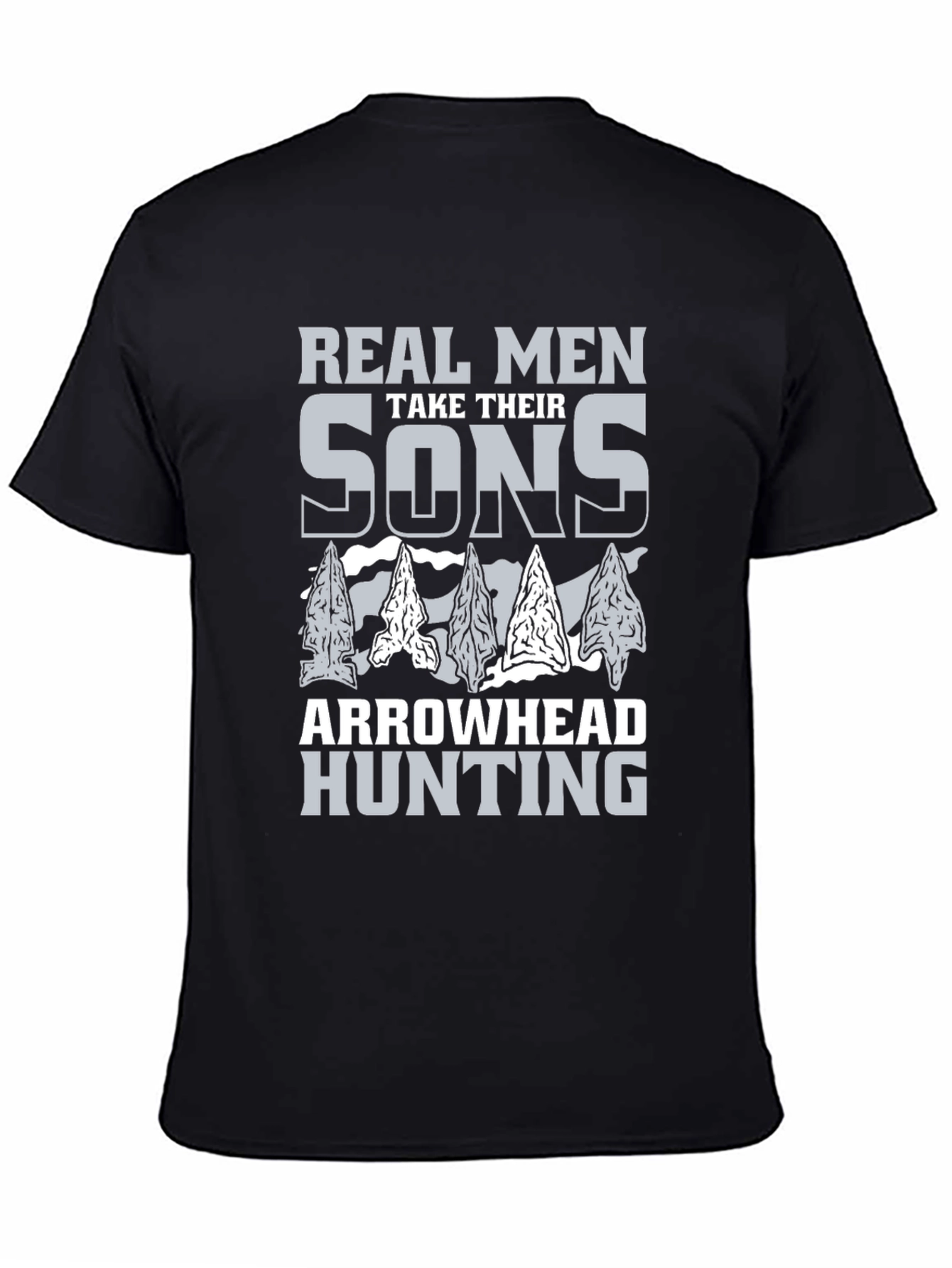 Real Men Arrowhead Hunting T-Shirt