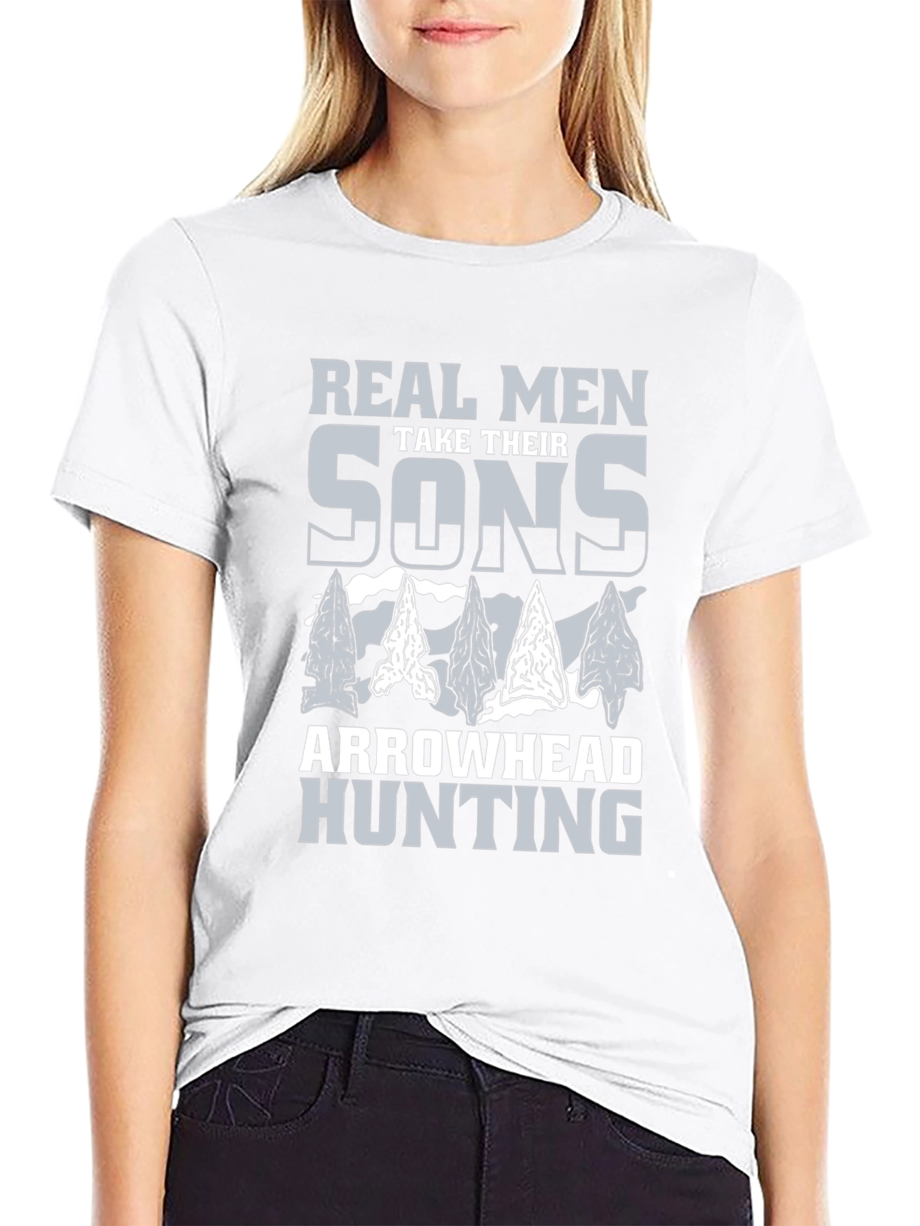 Real Men Arrowhead Hunting T-Shirt