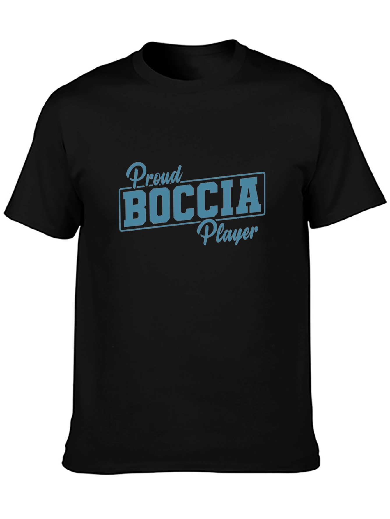 Proud Boccia Player Graphic Tee - Black