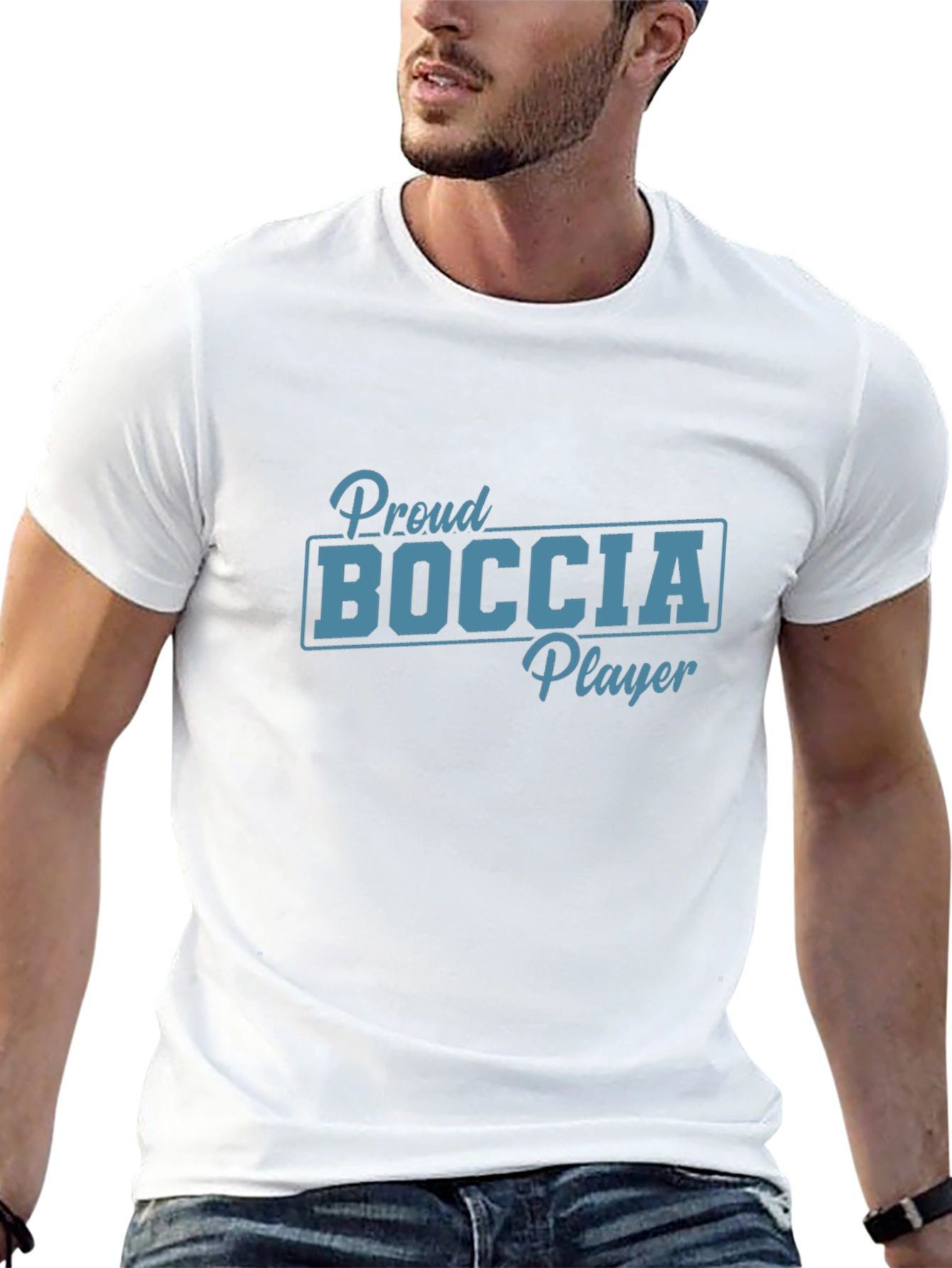 Proud Boccia Player Graphic Tee - Black