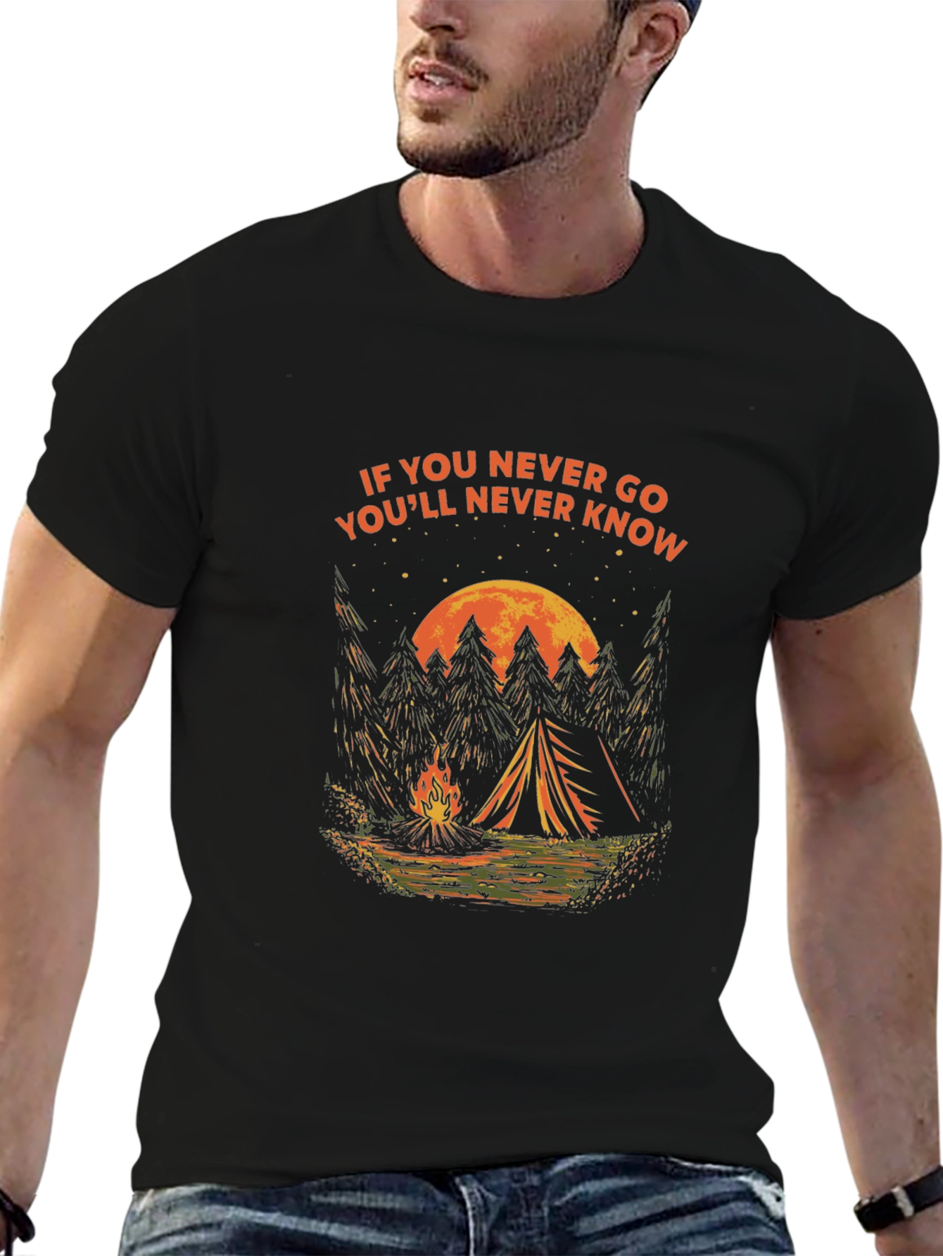Camping Adventure T-Shirt - If You Never Go