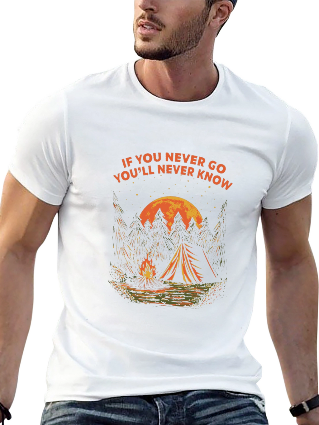 Camping Adventure T-Shirt - If You Never Go