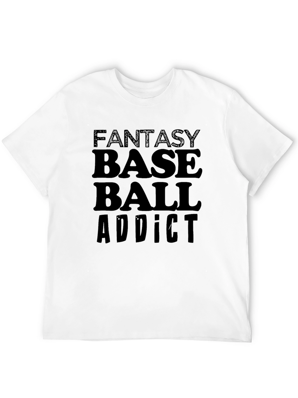 Fantasy Baseball Addict Graphic T-Shirt