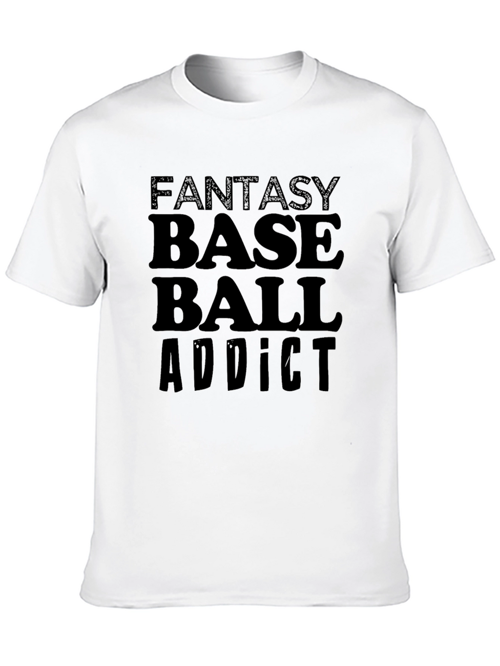 Fantasy Baseball Addict Graphic T-Shirt