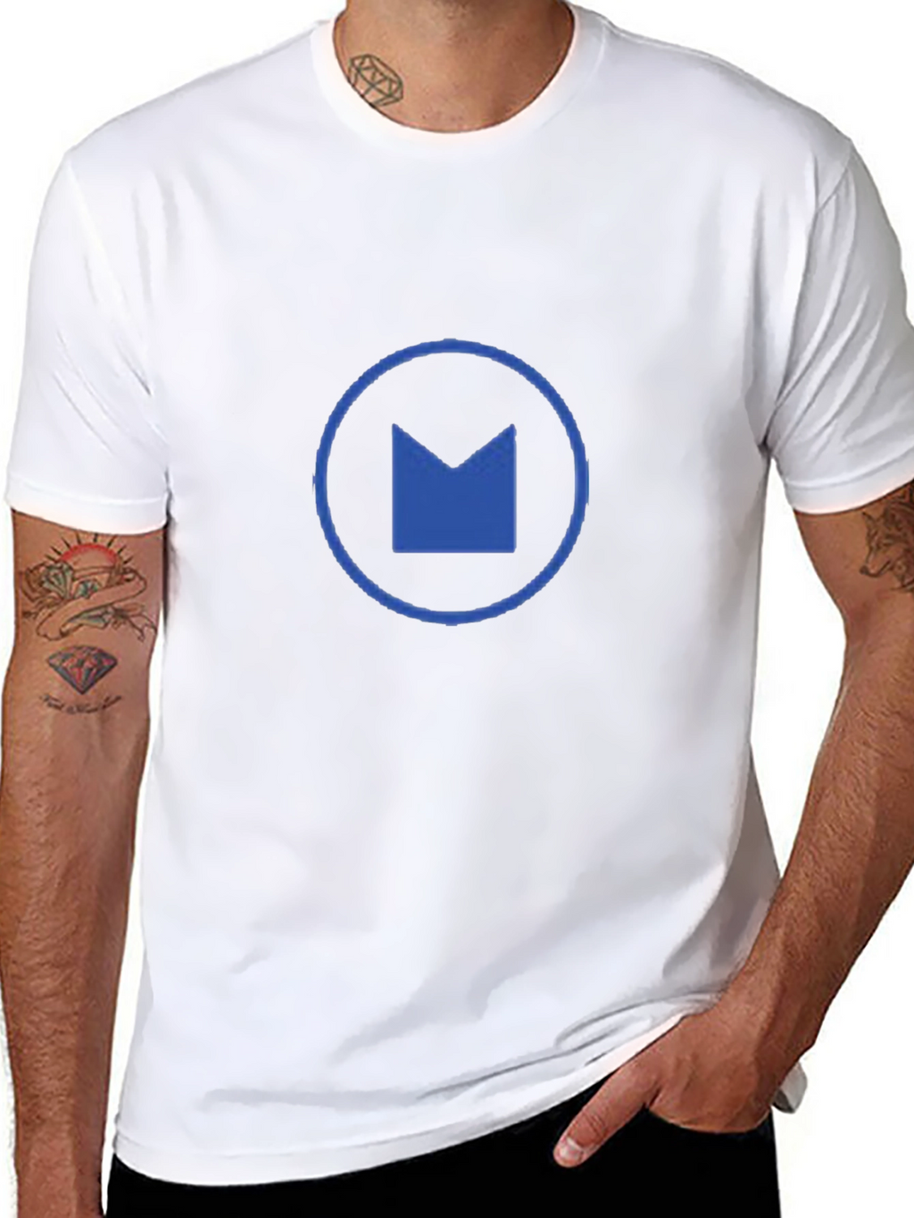 Modern Logo Black T-Shirt