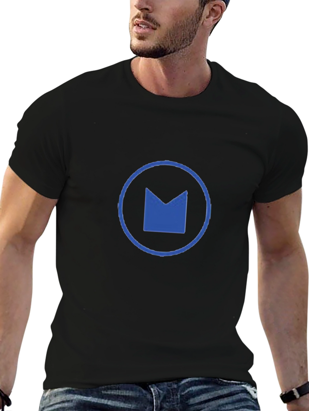 Modern Logo Black T-Shirt