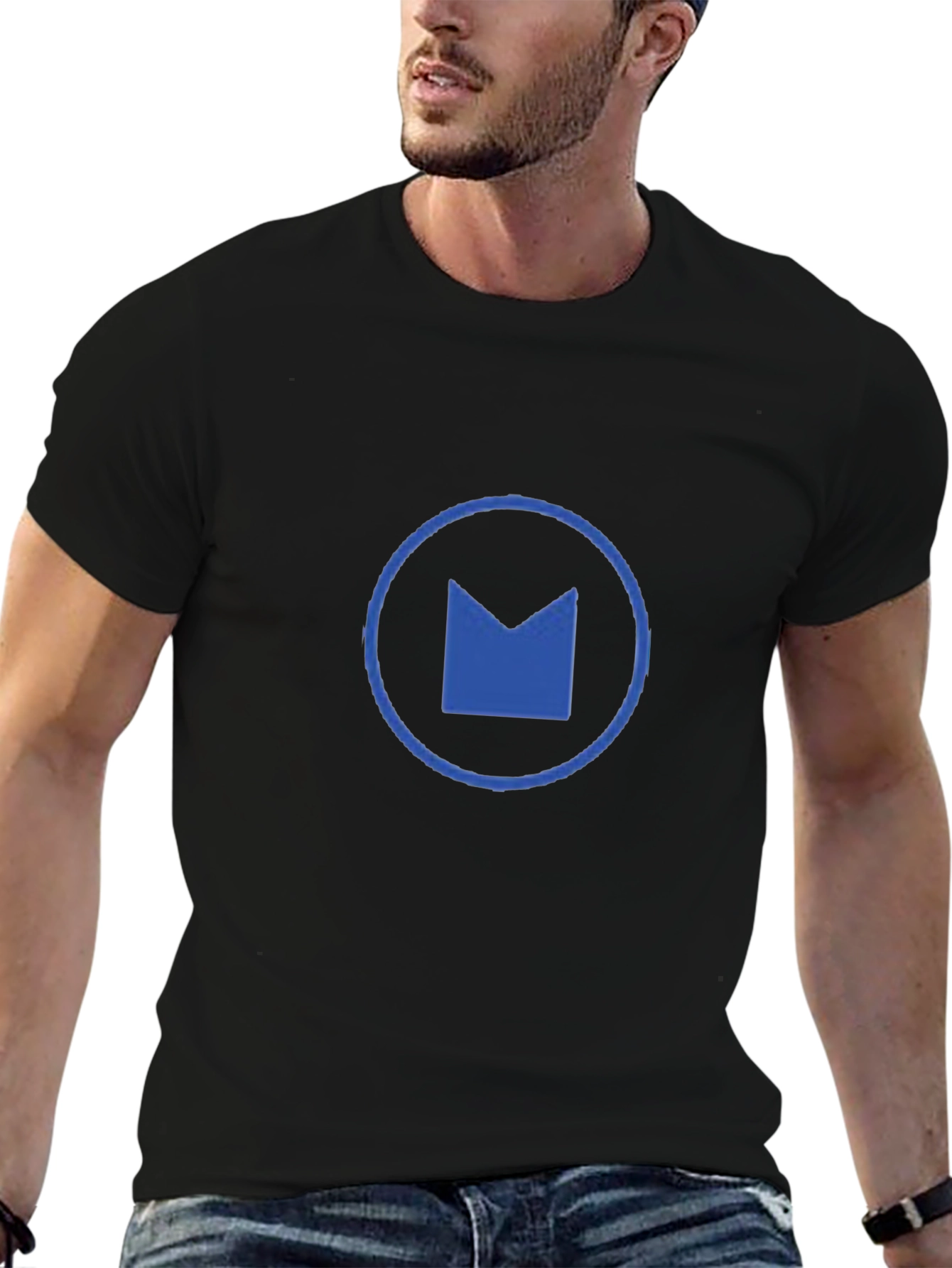 Modern Logo Black T-Shirt