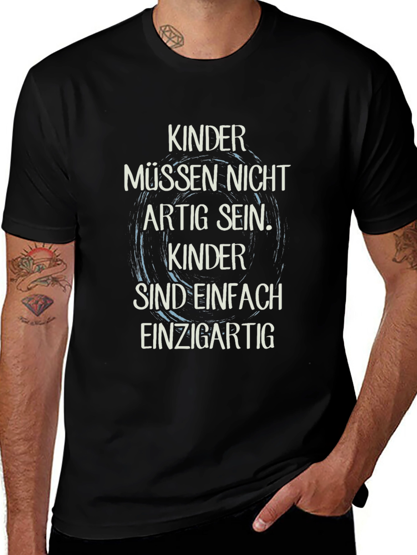 Kinder Uniqueness Black T-Shirt