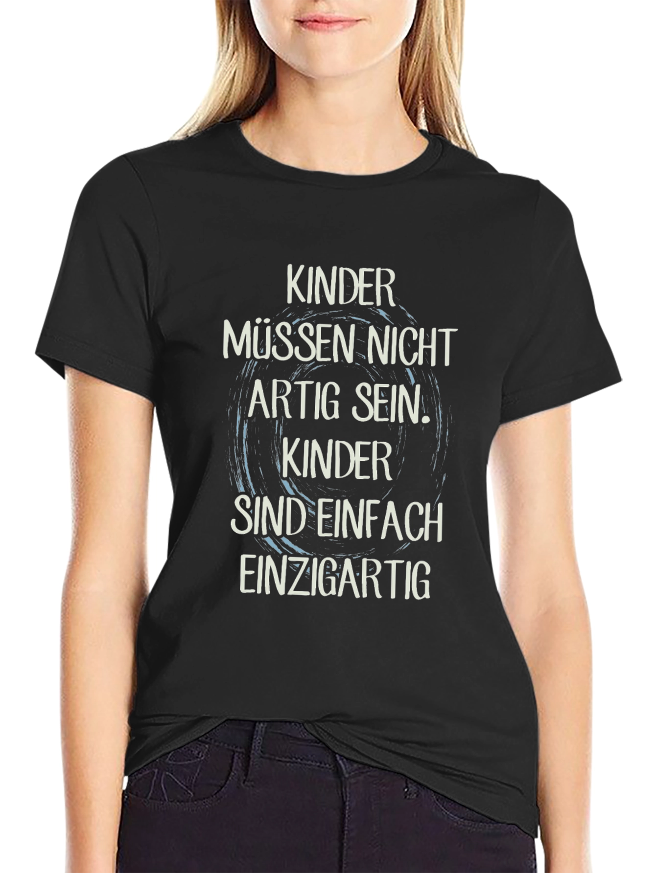 Kinder Uniqueness Black T-Shirt