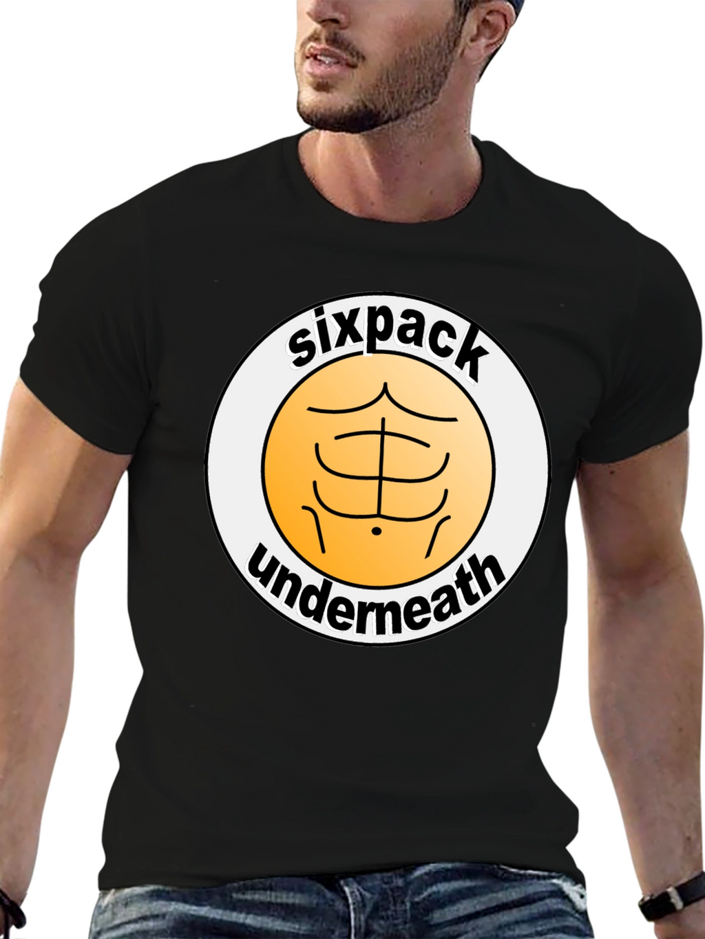 Sixpack Underneath Graphic T-Shirt