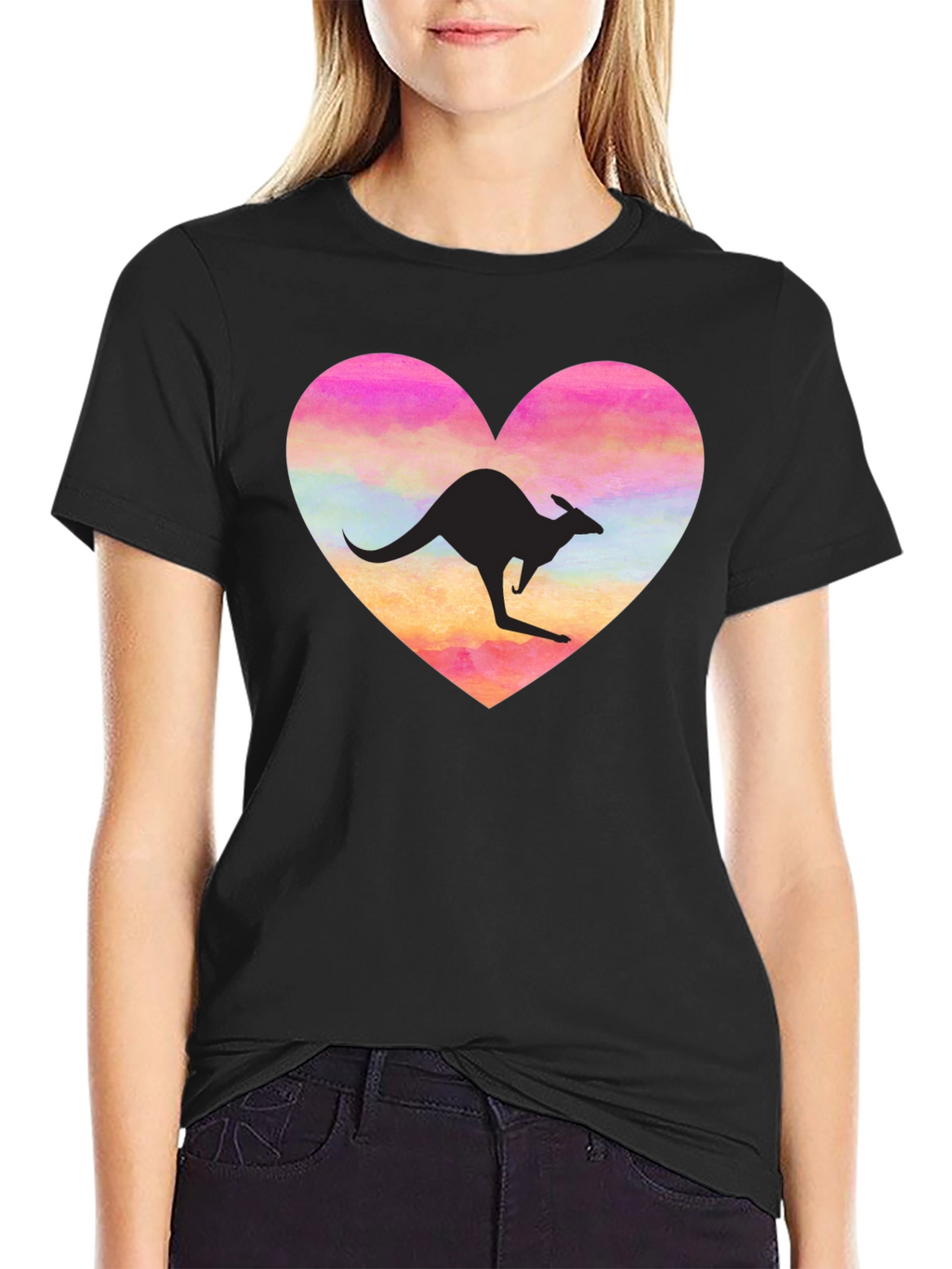 Kangaroo Heart Graphic T-Shirt - Unisex