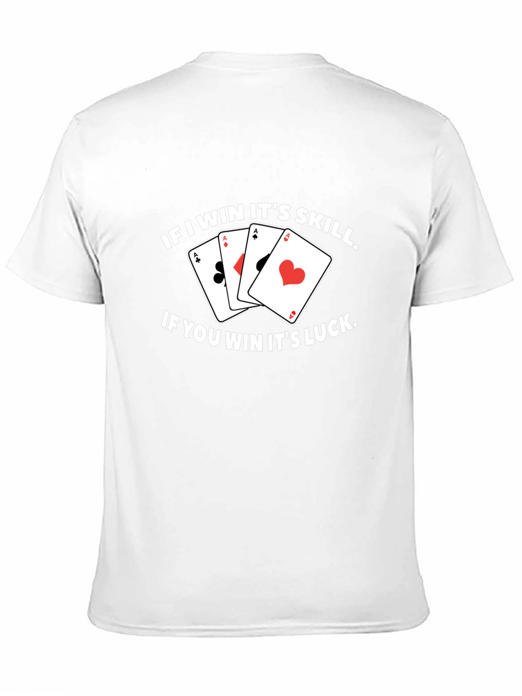 Funny Poker T-Shirt - If I Win Its Skill!