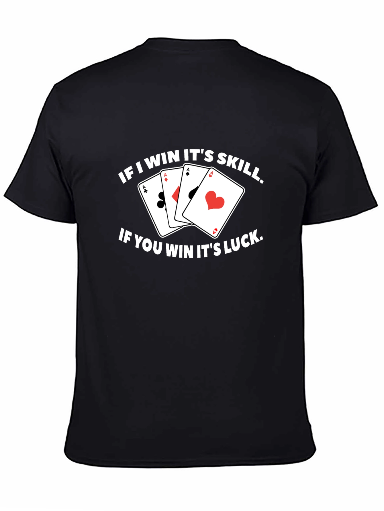 Funny Poker T-Shirt - If I Win Its Skill!