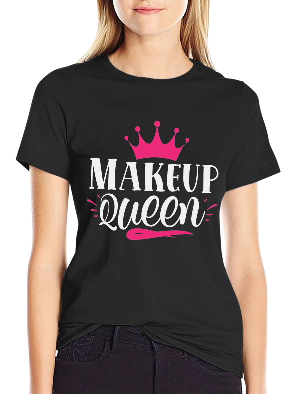 Makeup Queen Graphic Tee - Trendy Fashion